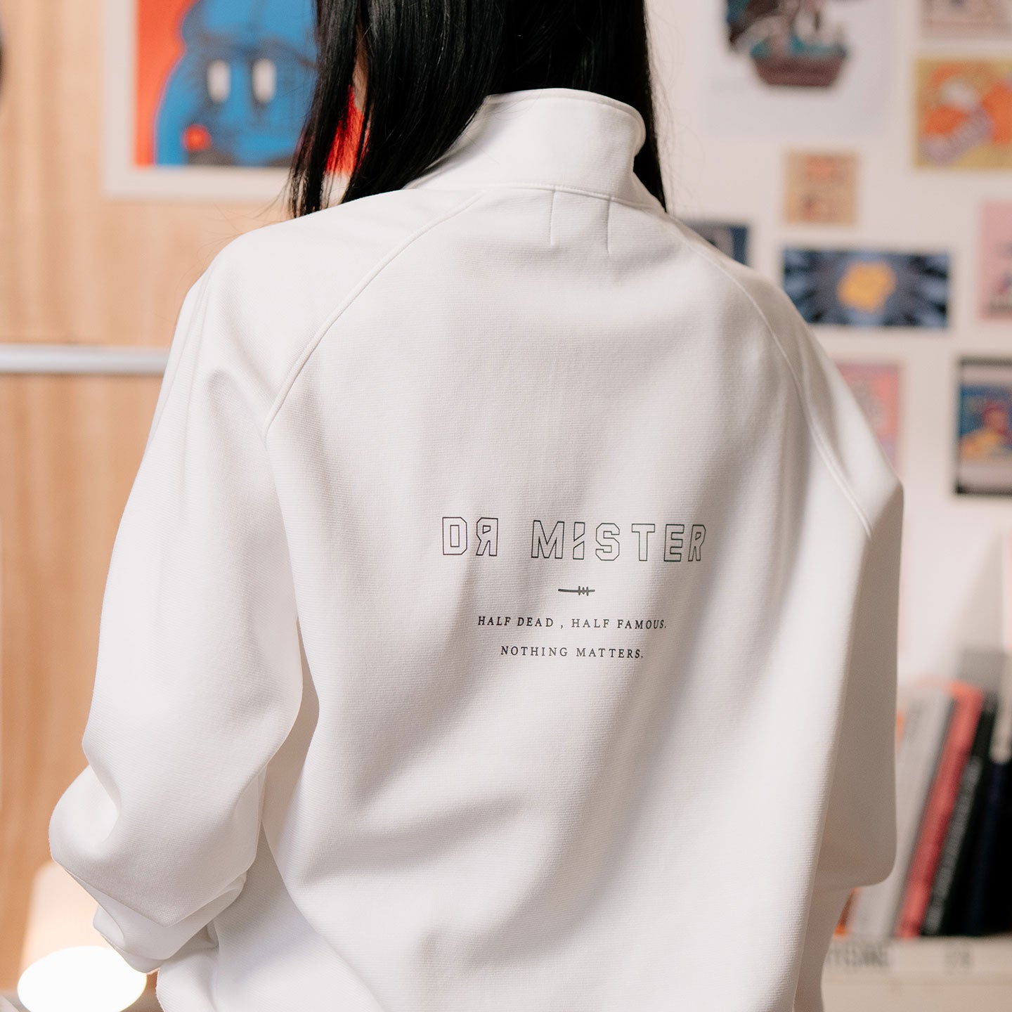 HDHF Deux Half Zip Sweatshirt - White