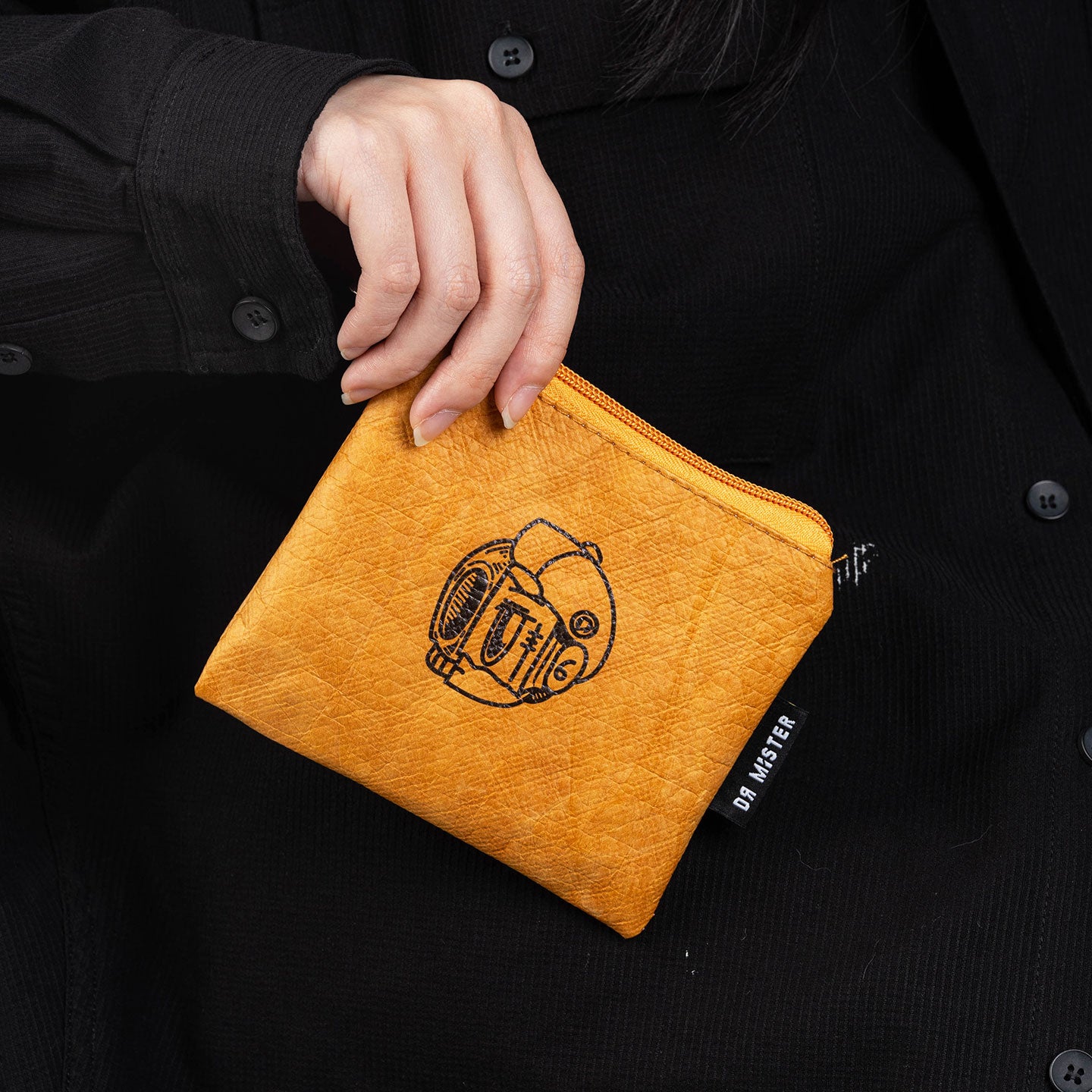 HDHF Tyvek Card Pouch - Paperbag Khaki
