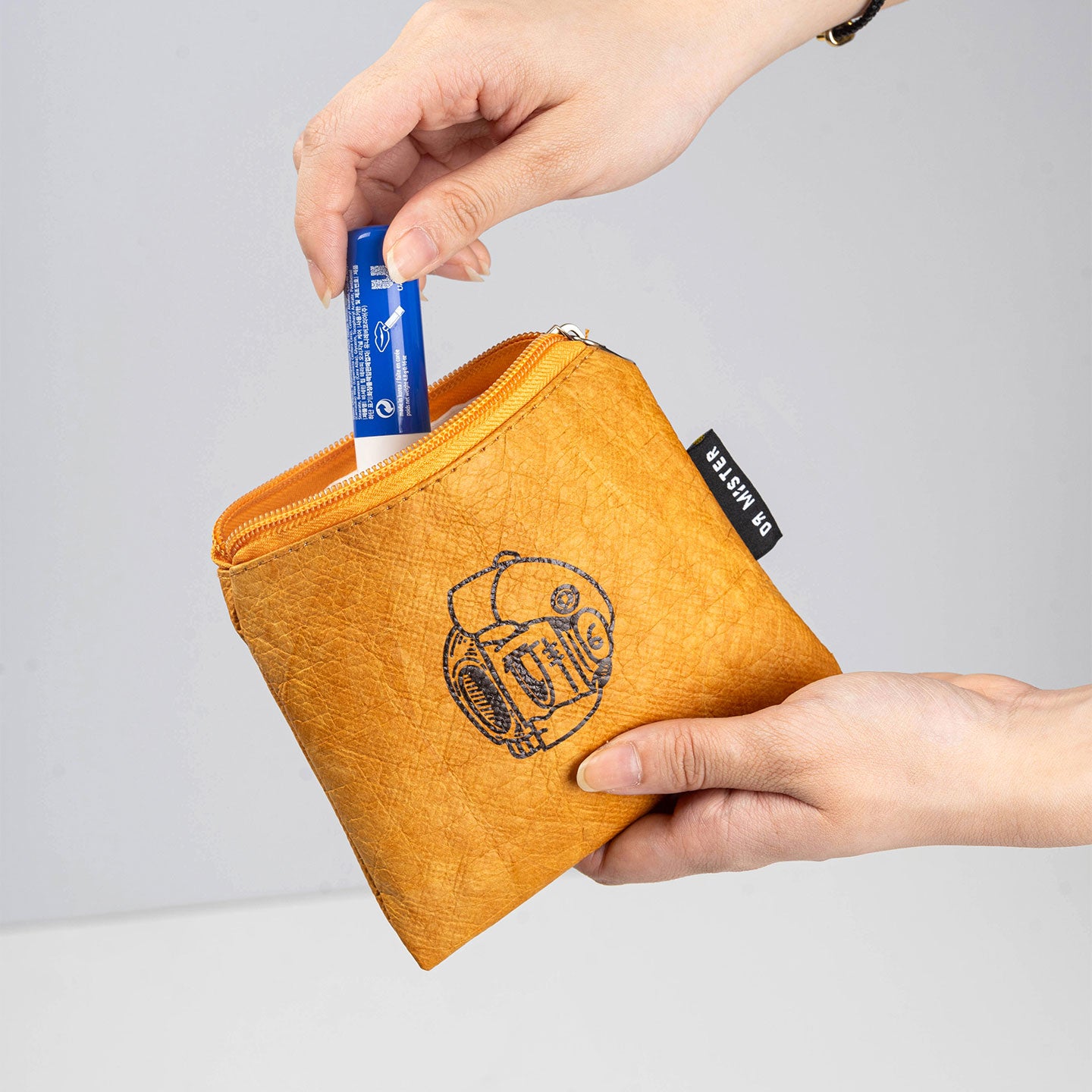 HDHF Tyvek Card Pouch - Paperbag Khaki