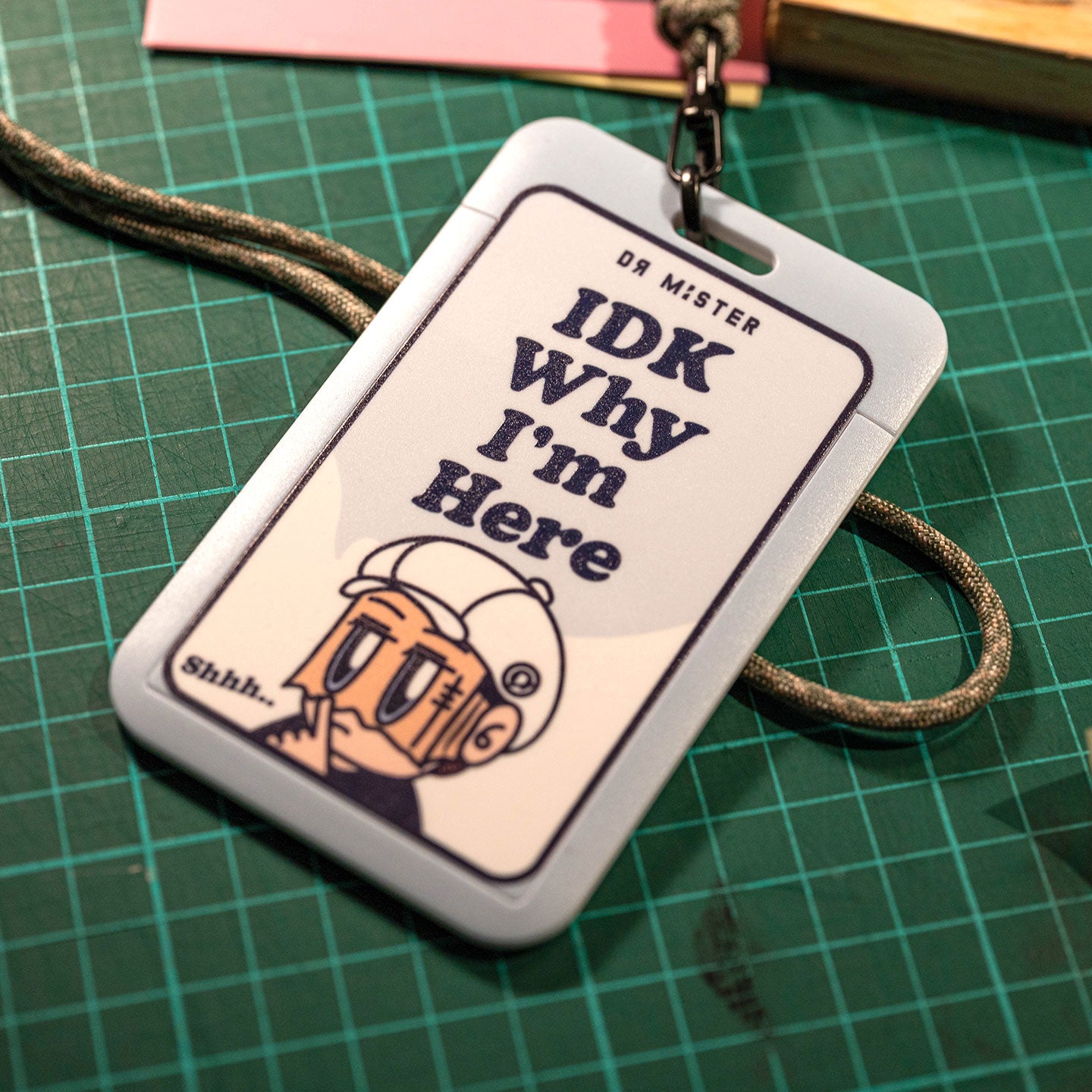 IDK WHY ID Holder with Extended Paracord
