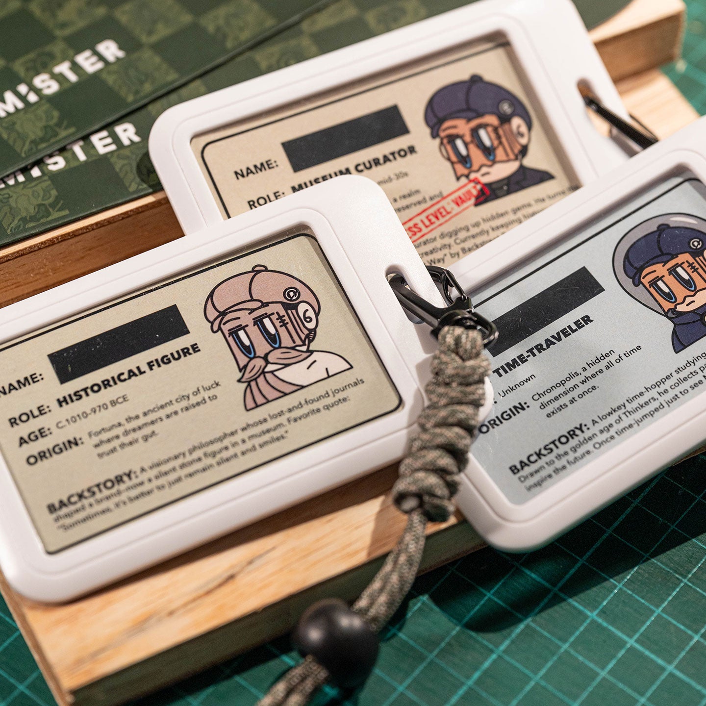 IDK WHY ID Holder with Extended Paracord