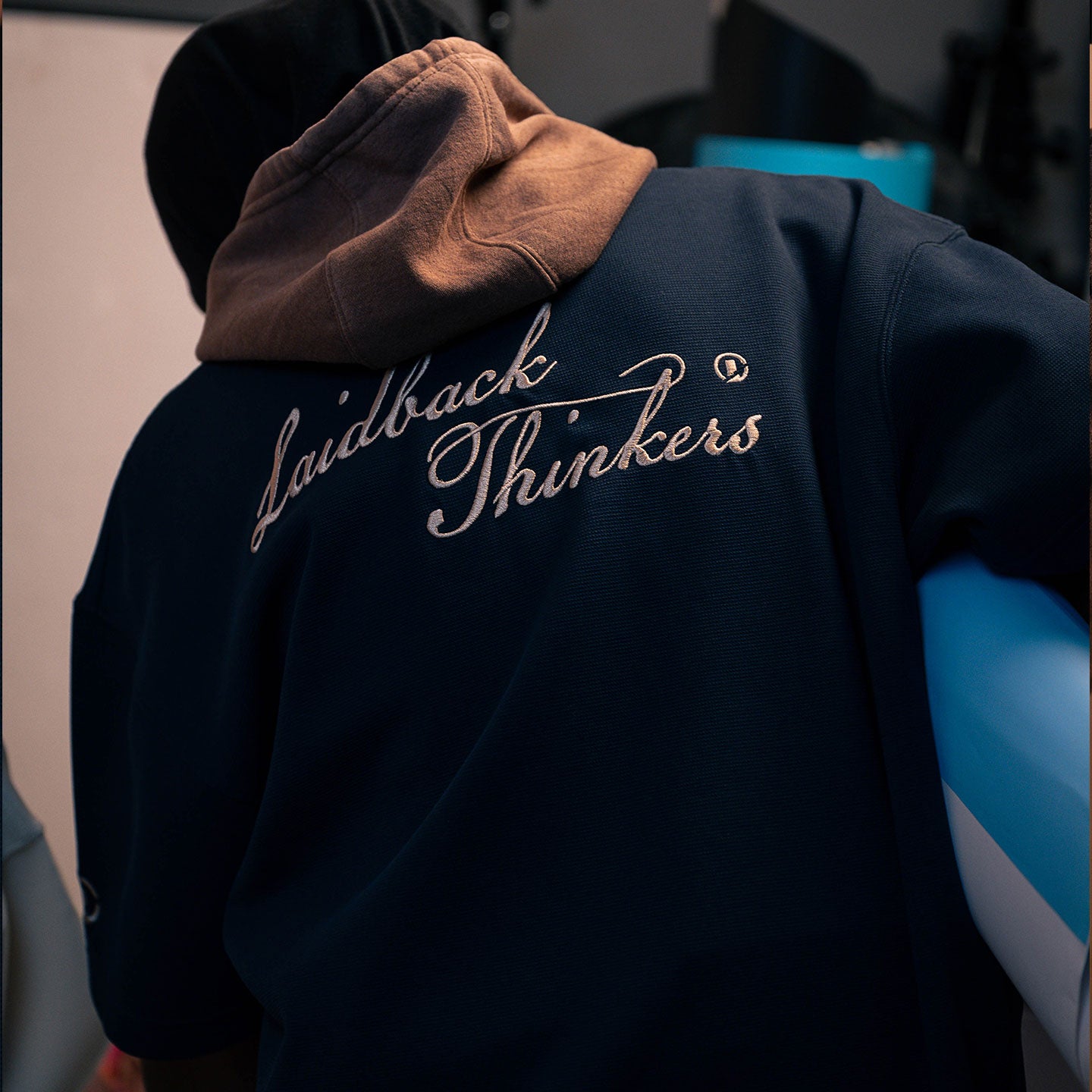Genesis Grained Tee - Deep Blue