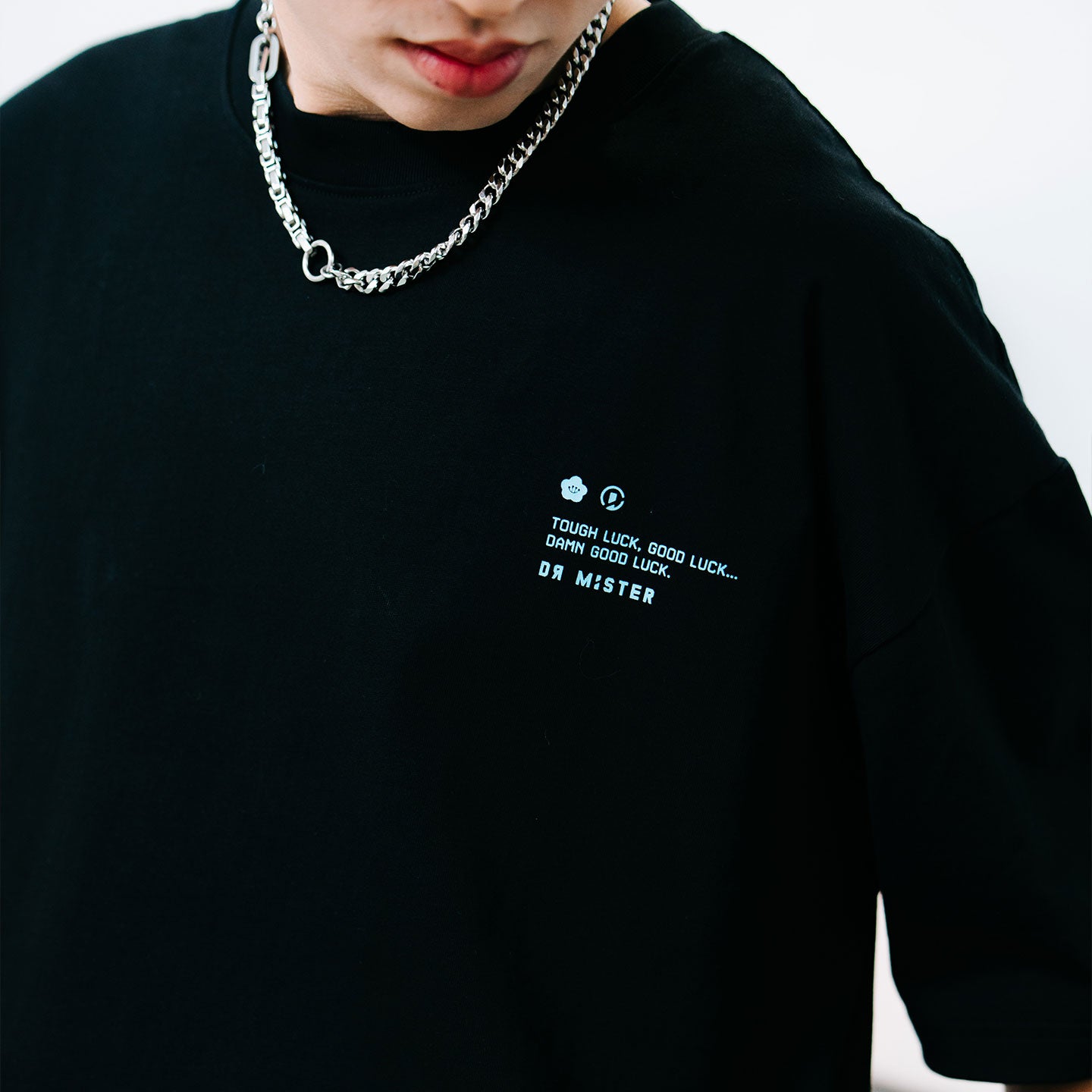 Lucky Neko Tee - Black