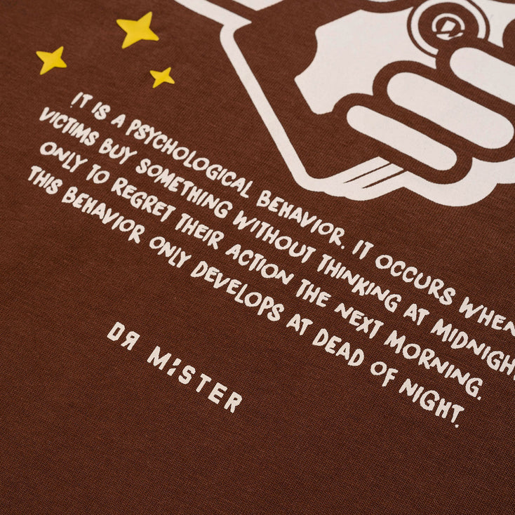 Money Taken Broad Tee - Walnut Brown