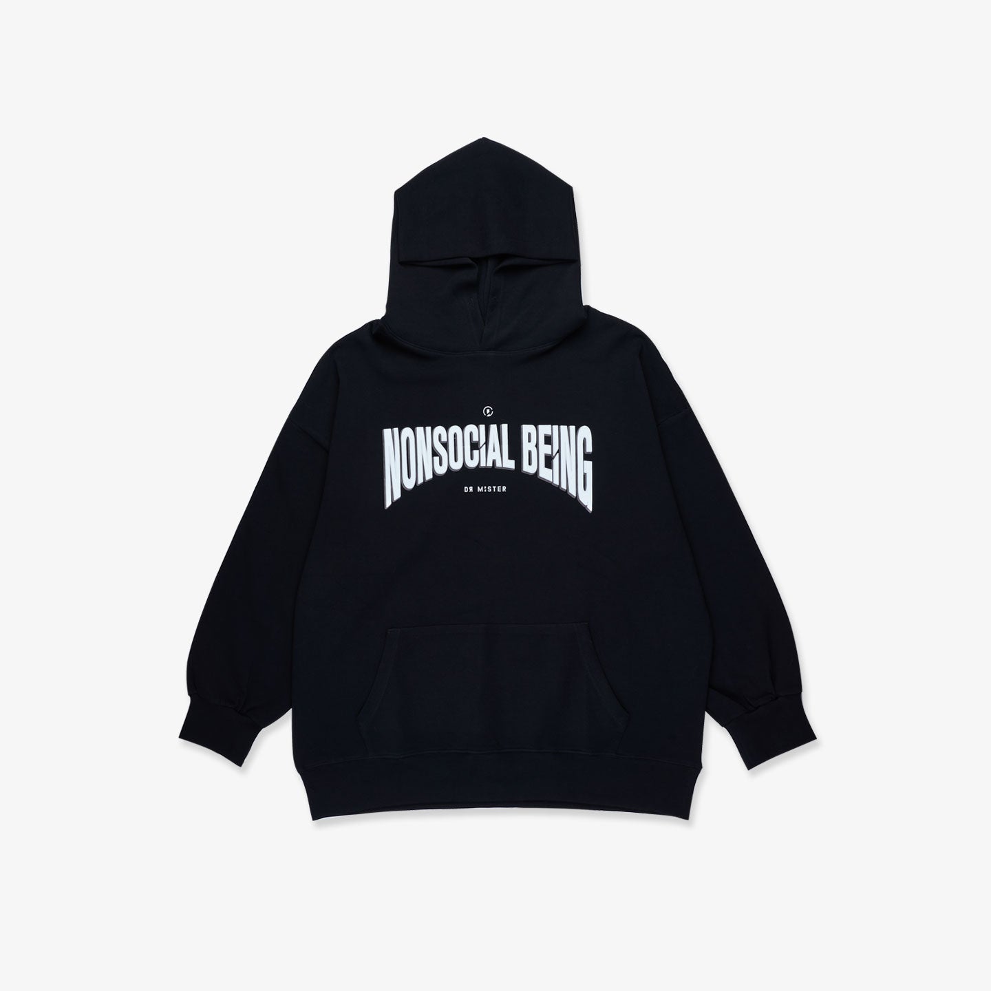 Varsity Oversized Hoodie - Black