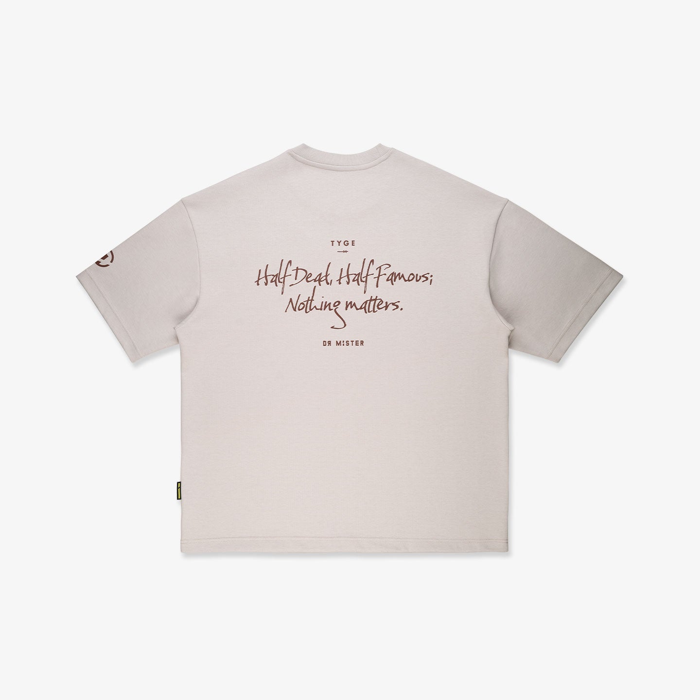 Nothing Matters Heavy Broad Tee - Beige