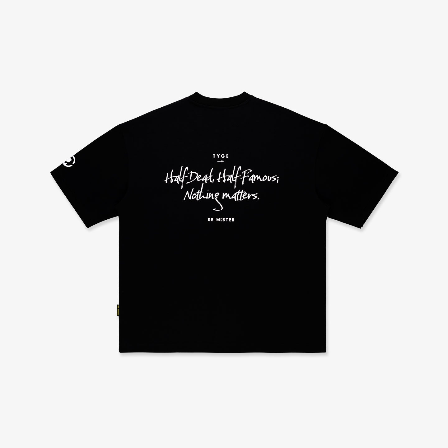 Nothing Matters Heavy Broad Tee - Black