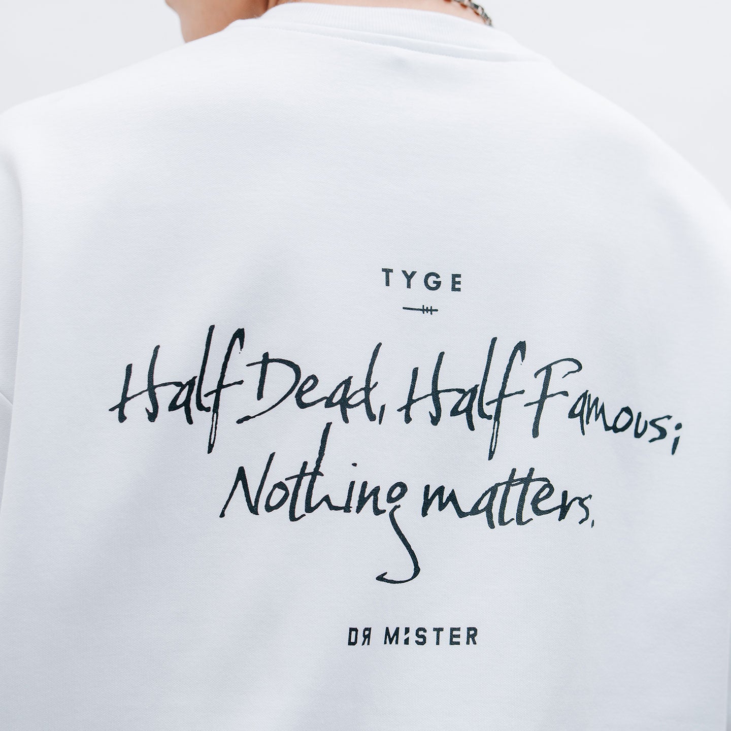 Nothing Matters Heavy Broad Tee - White