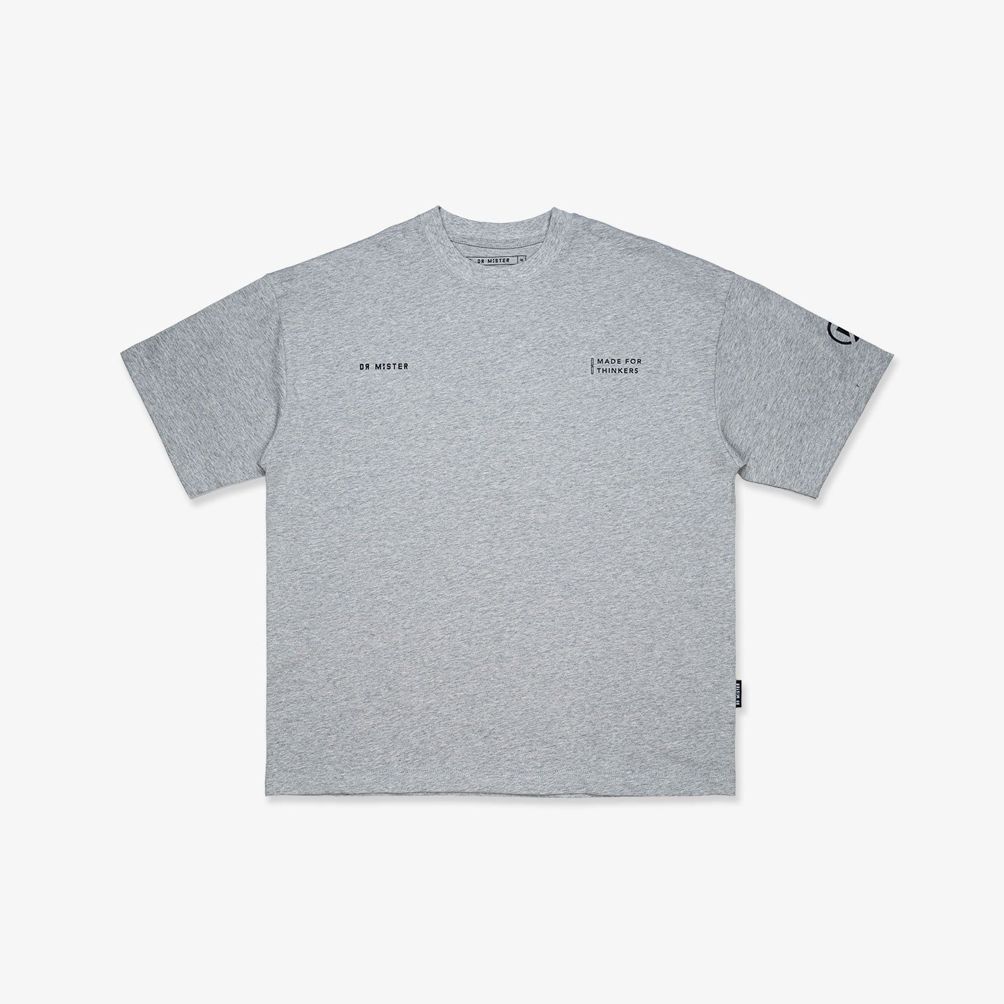 Outline Logo Tee - Melange Grey