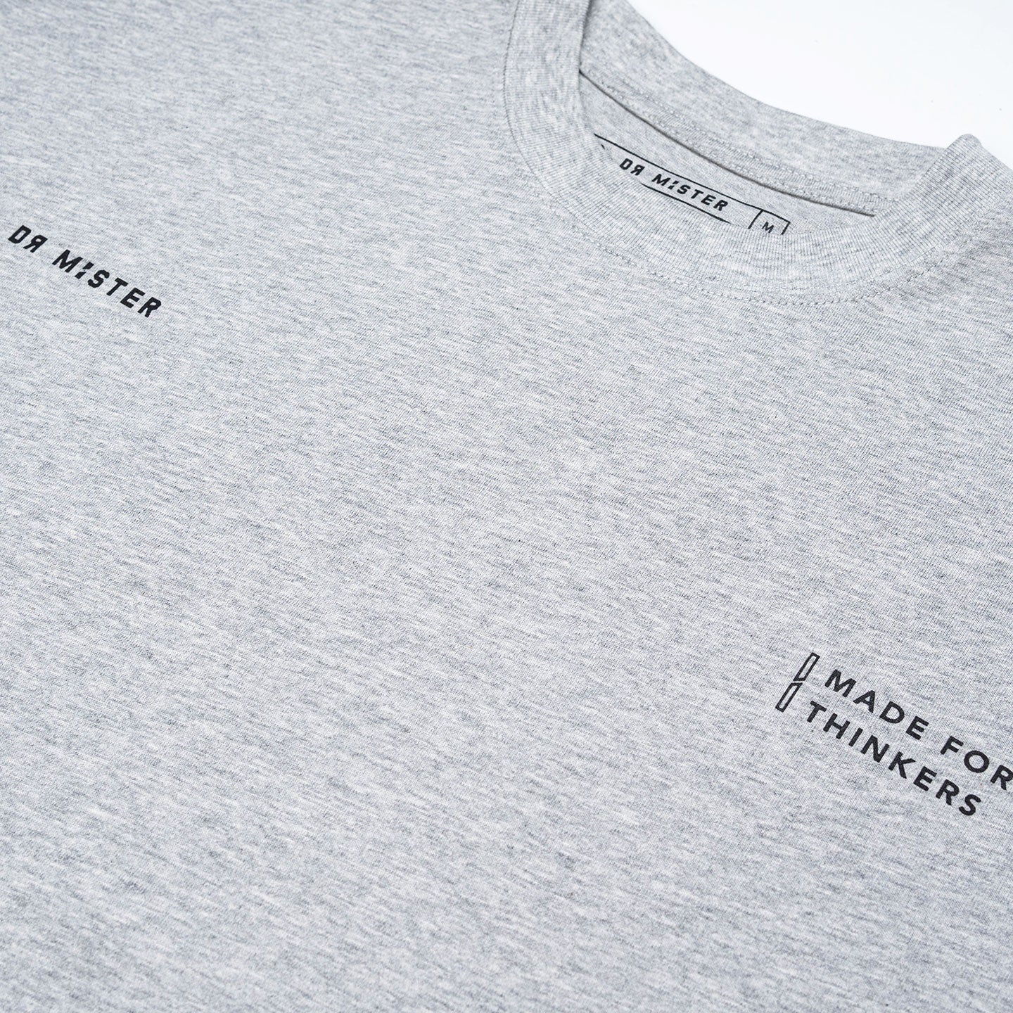 Outline Logo Tee - Melange Grey