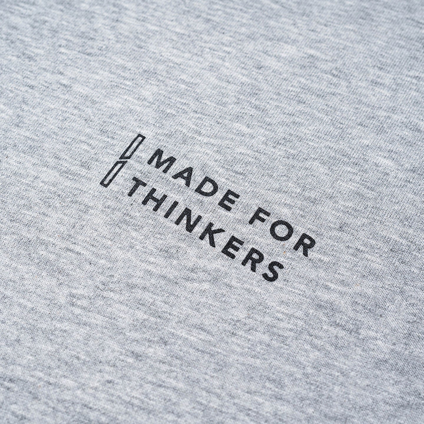 Outline Logo Tee - Melange Grey