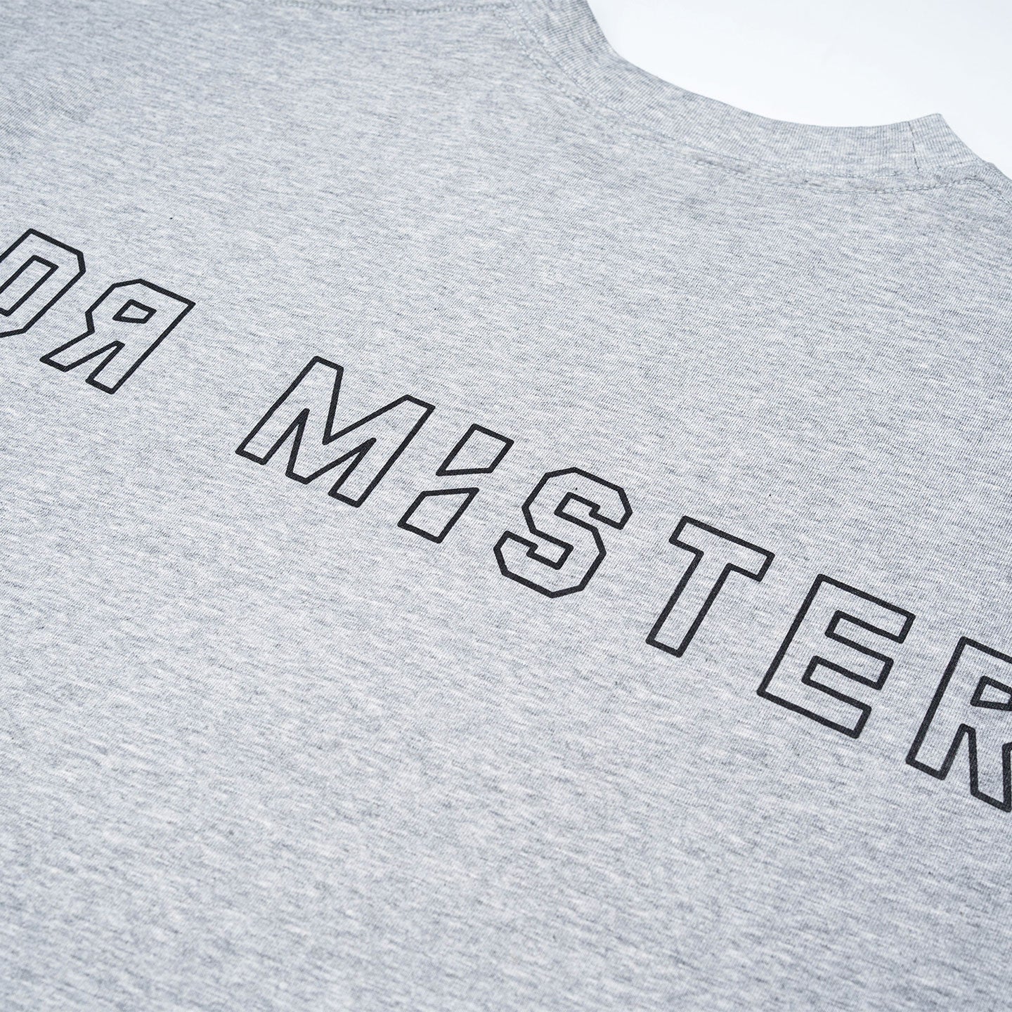 Outline Logo Tee - Melange Grey