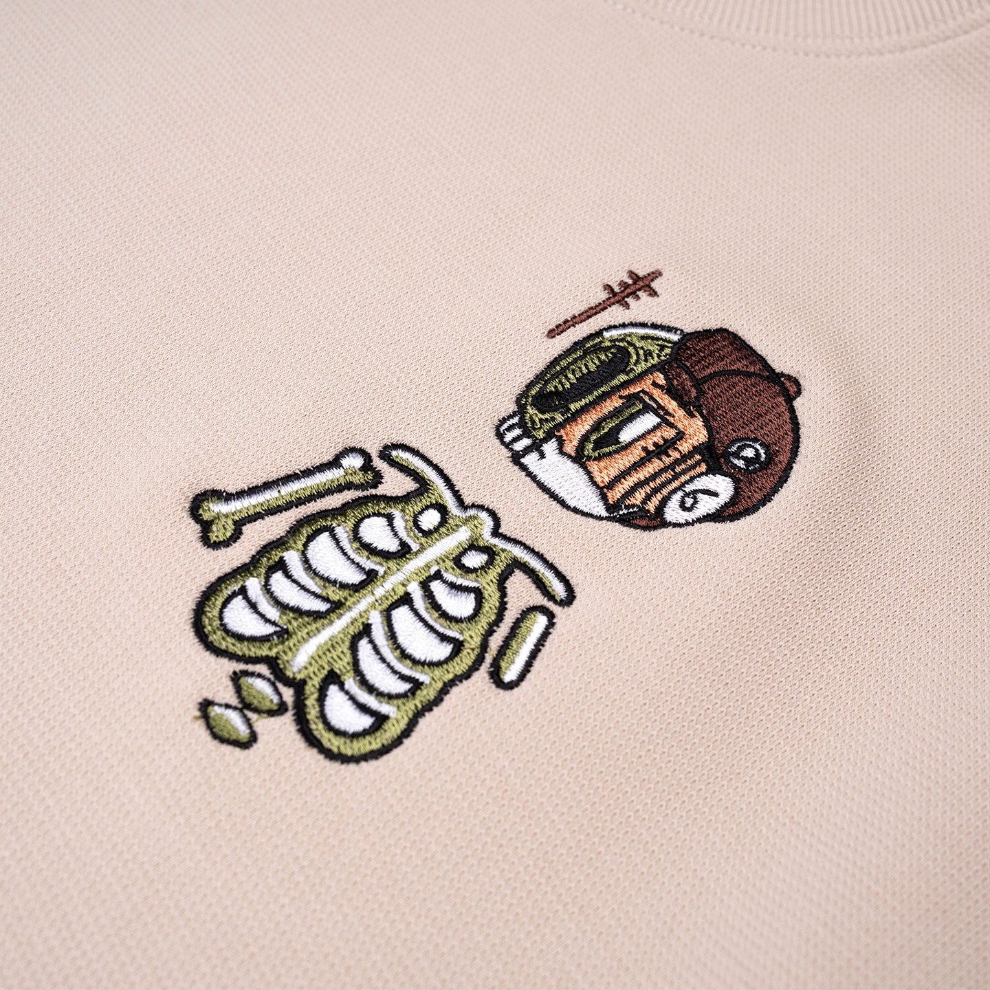 NM Patina Grained Tee - Beige