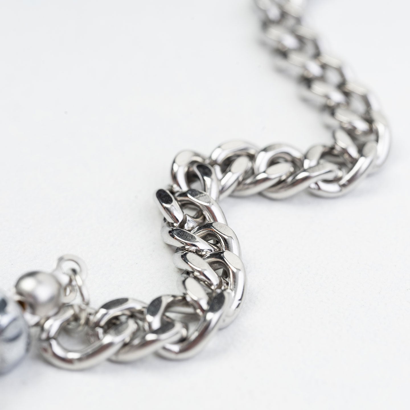 Pebbles Hybrid Necklace- Silver