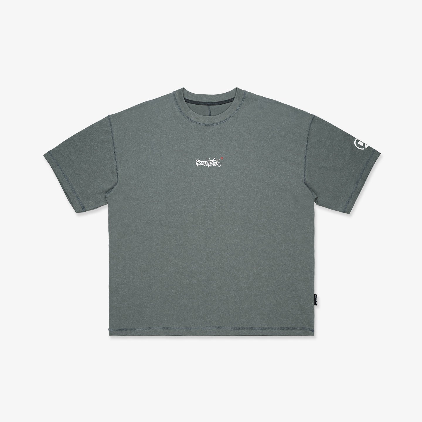 Pixelature Washed Tee - Industrial Sage