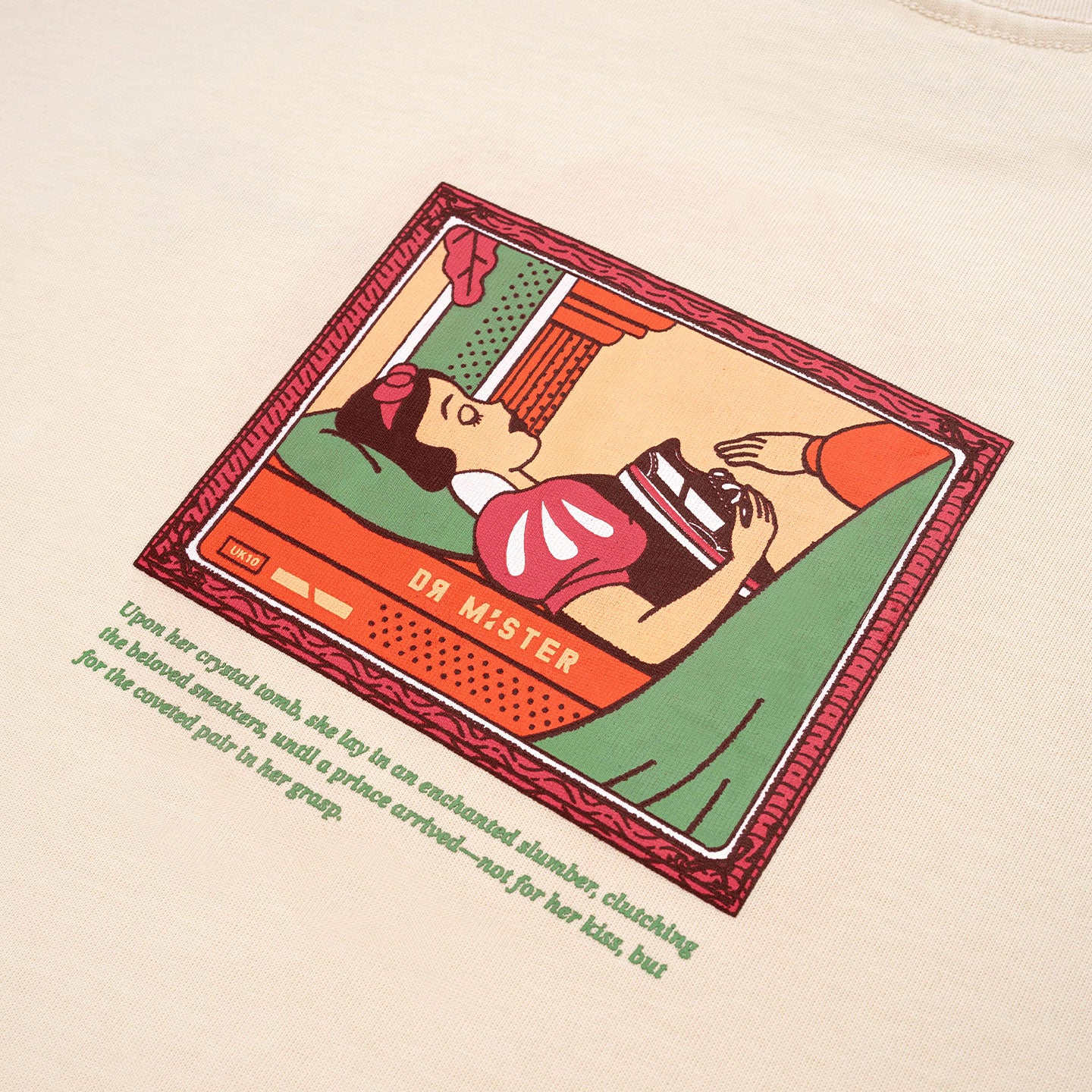 Poisoned Kicks Broad Tee - Bone Beige