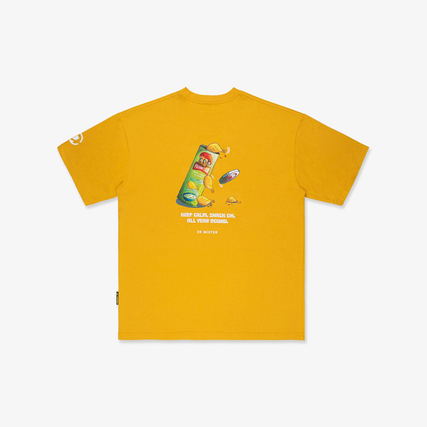 Prankster Chip Broad Tee - Amber Yellow