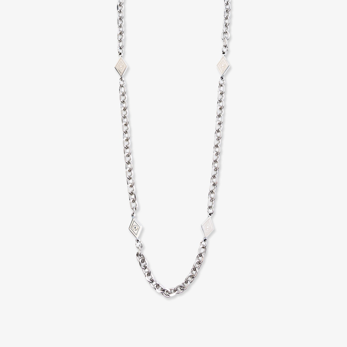 Quad Rhombus Necklace - Silver