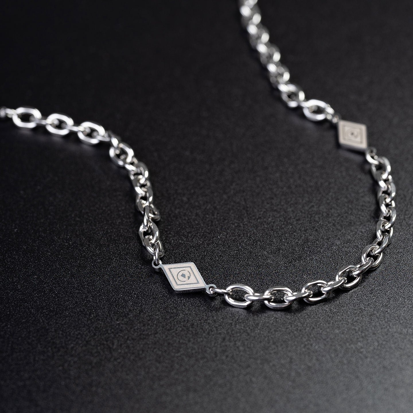 Quad Rhombus Necklace - Silver