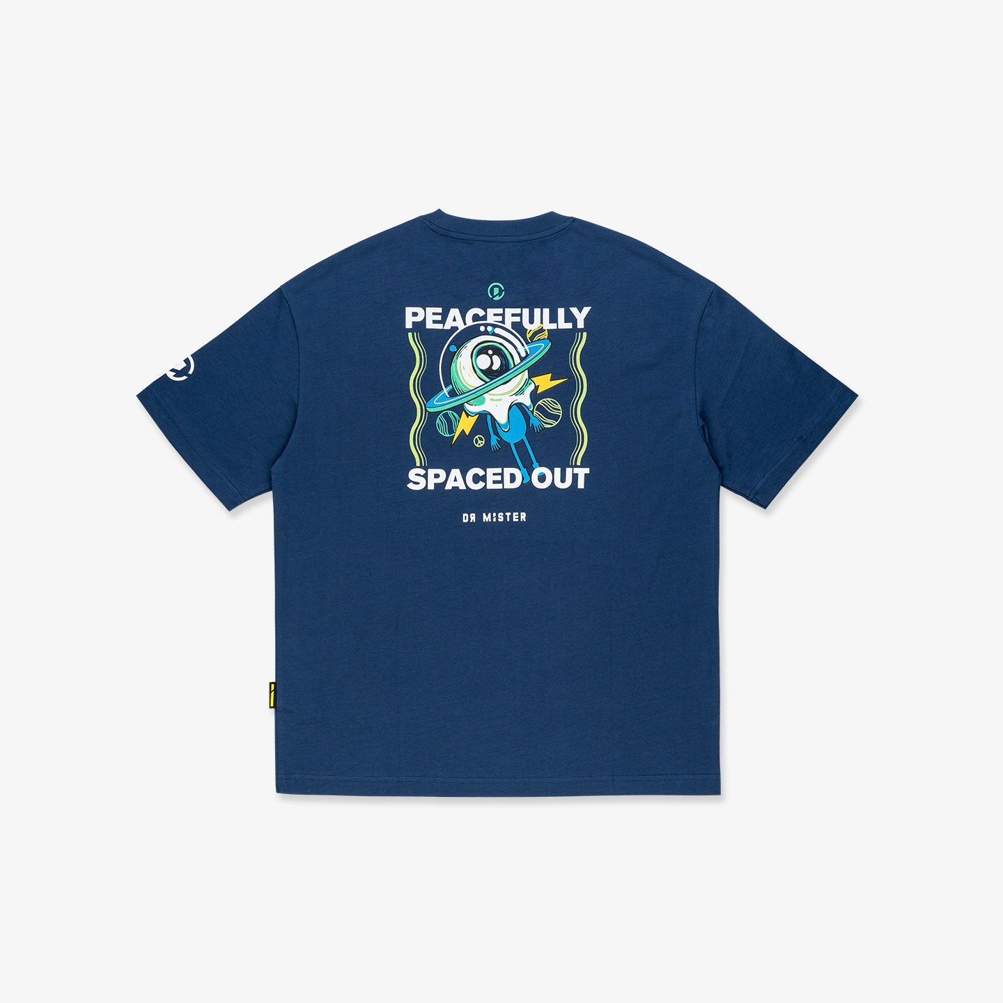 Spaced Out Broad Tee - Deep Blue