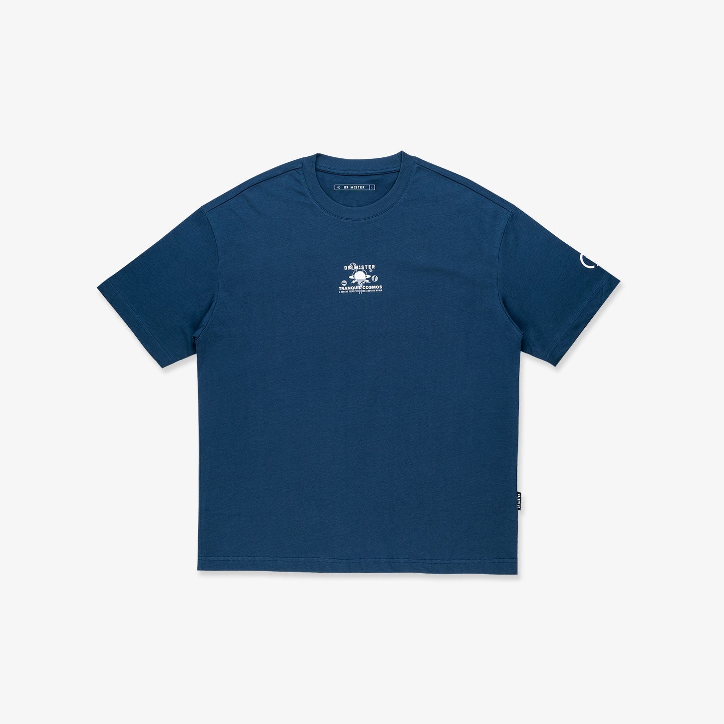 Spaced Out Broad Tee - Deep Blue