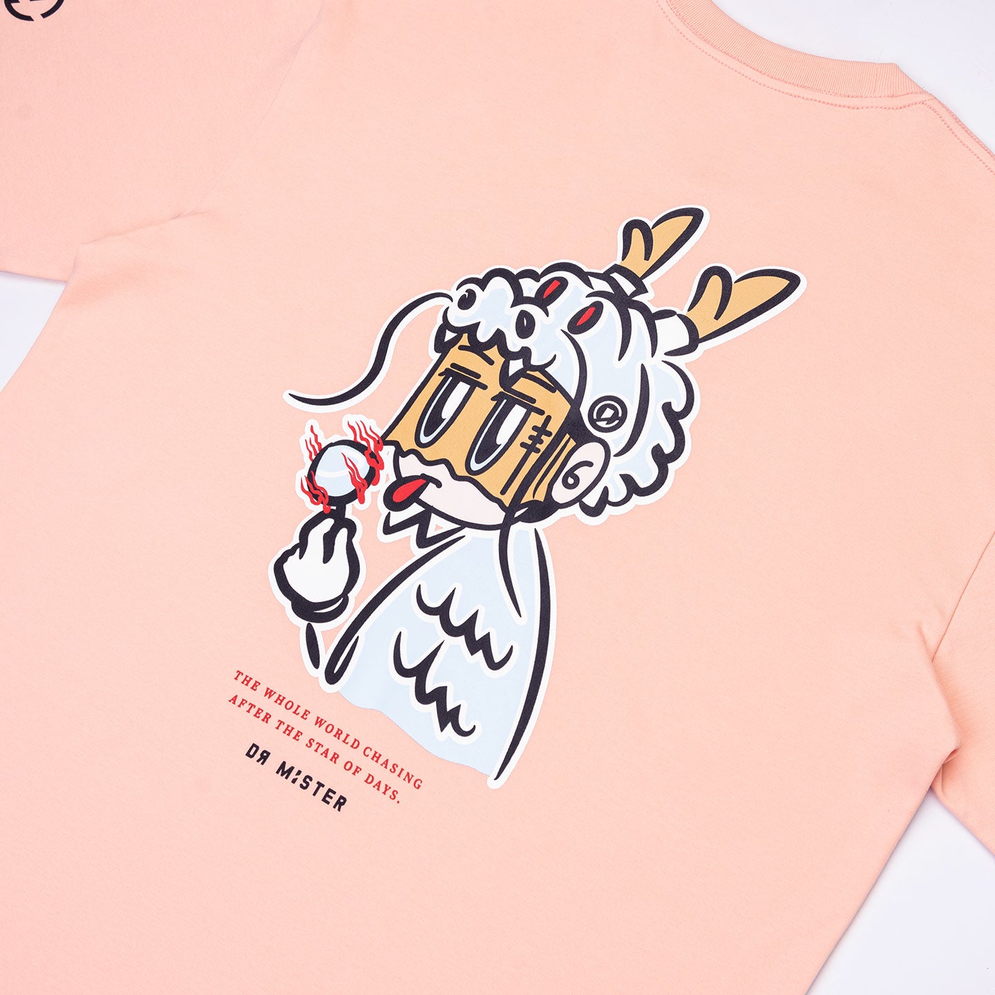 Tyge Dragon Oversized Tee - Salmon Pink (Special Edition)