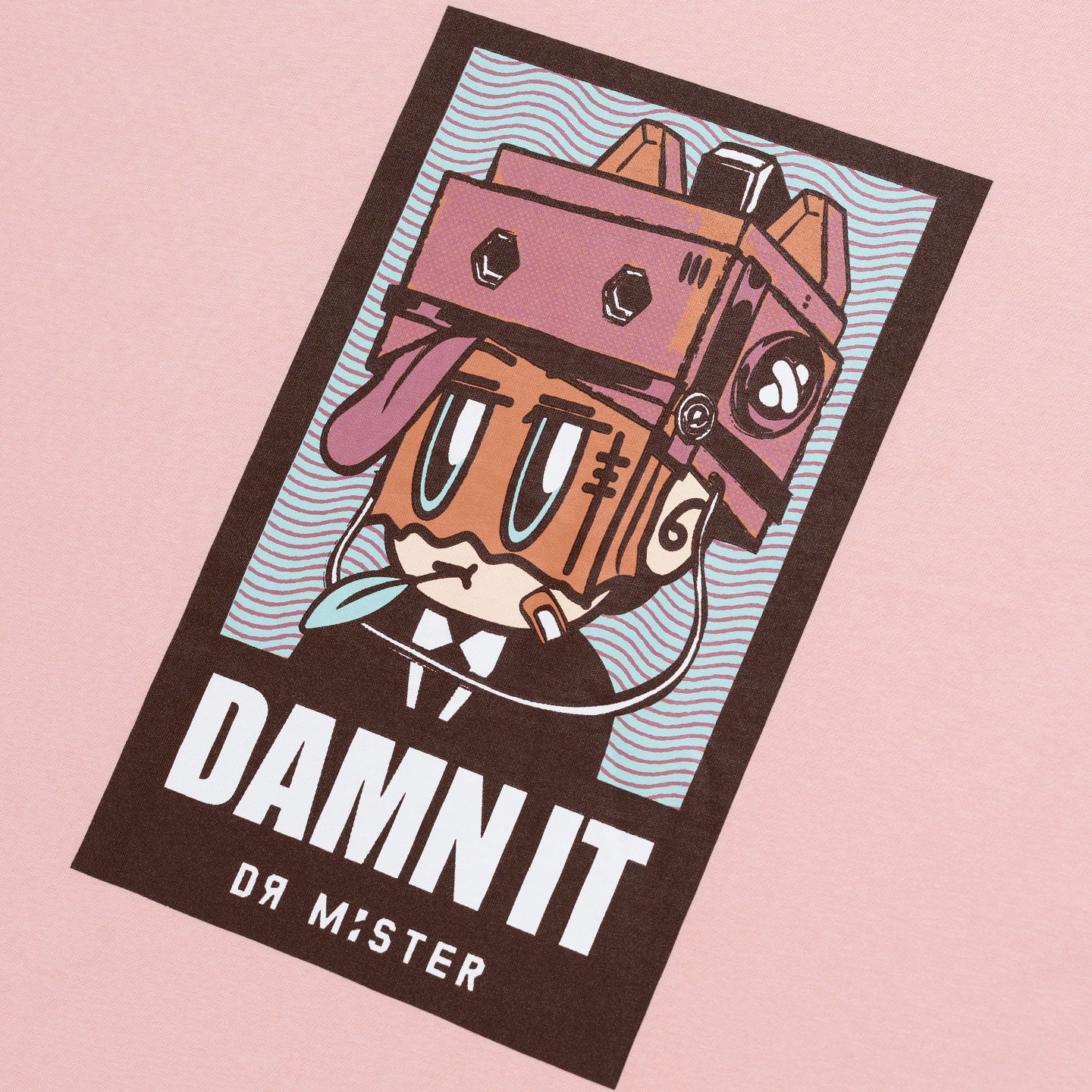 Tough Life Tee- Beige Pink