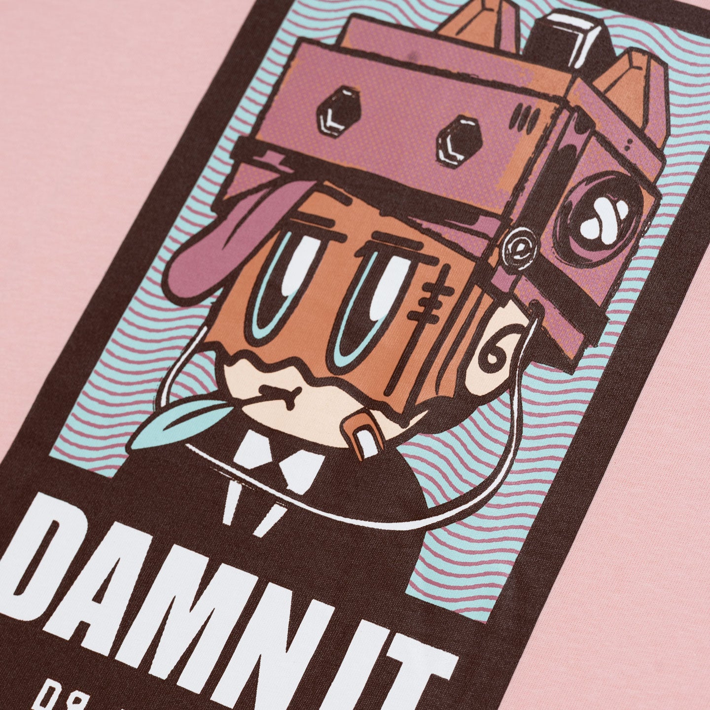 Tough Life Tee- Beige Pink