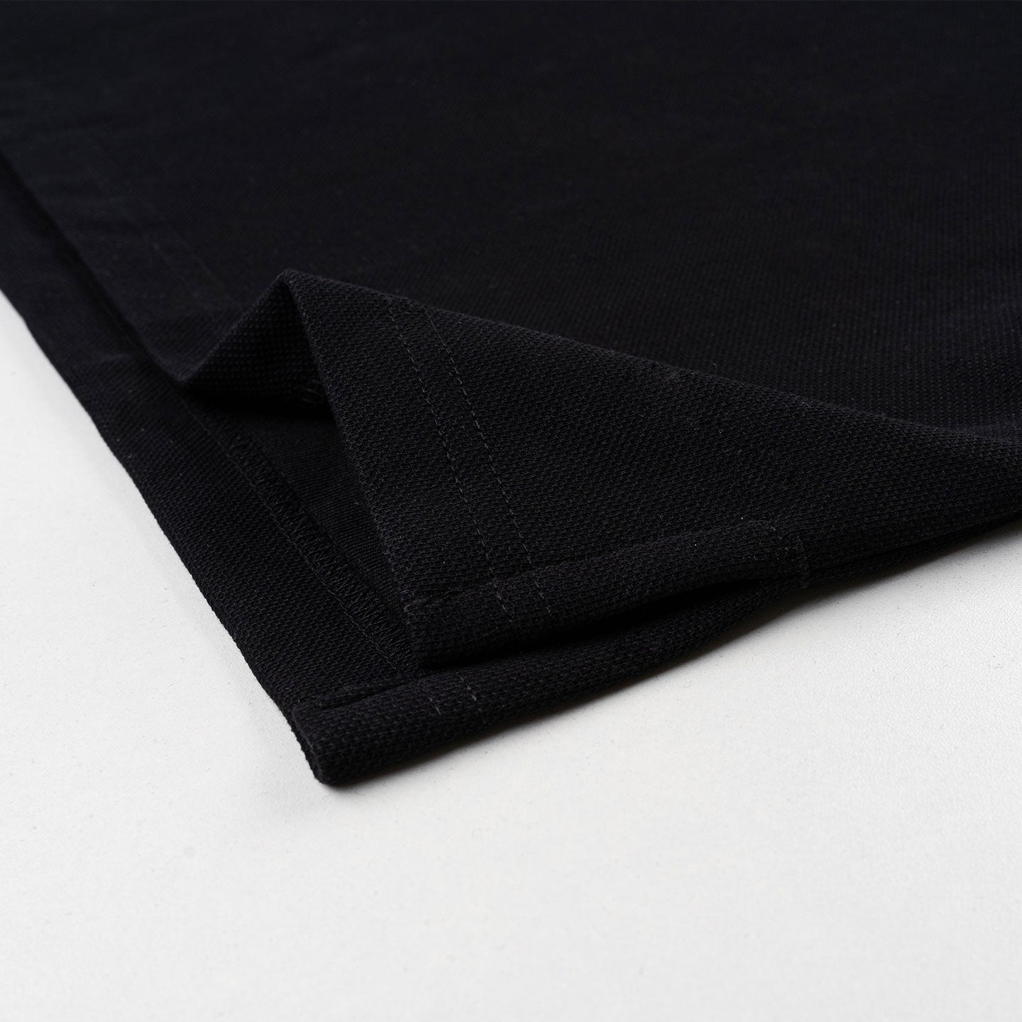 Patched Polo Tee - Black