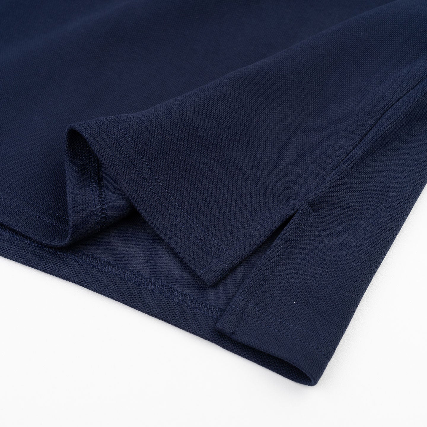 Patched Polo Tee - Navy Blue