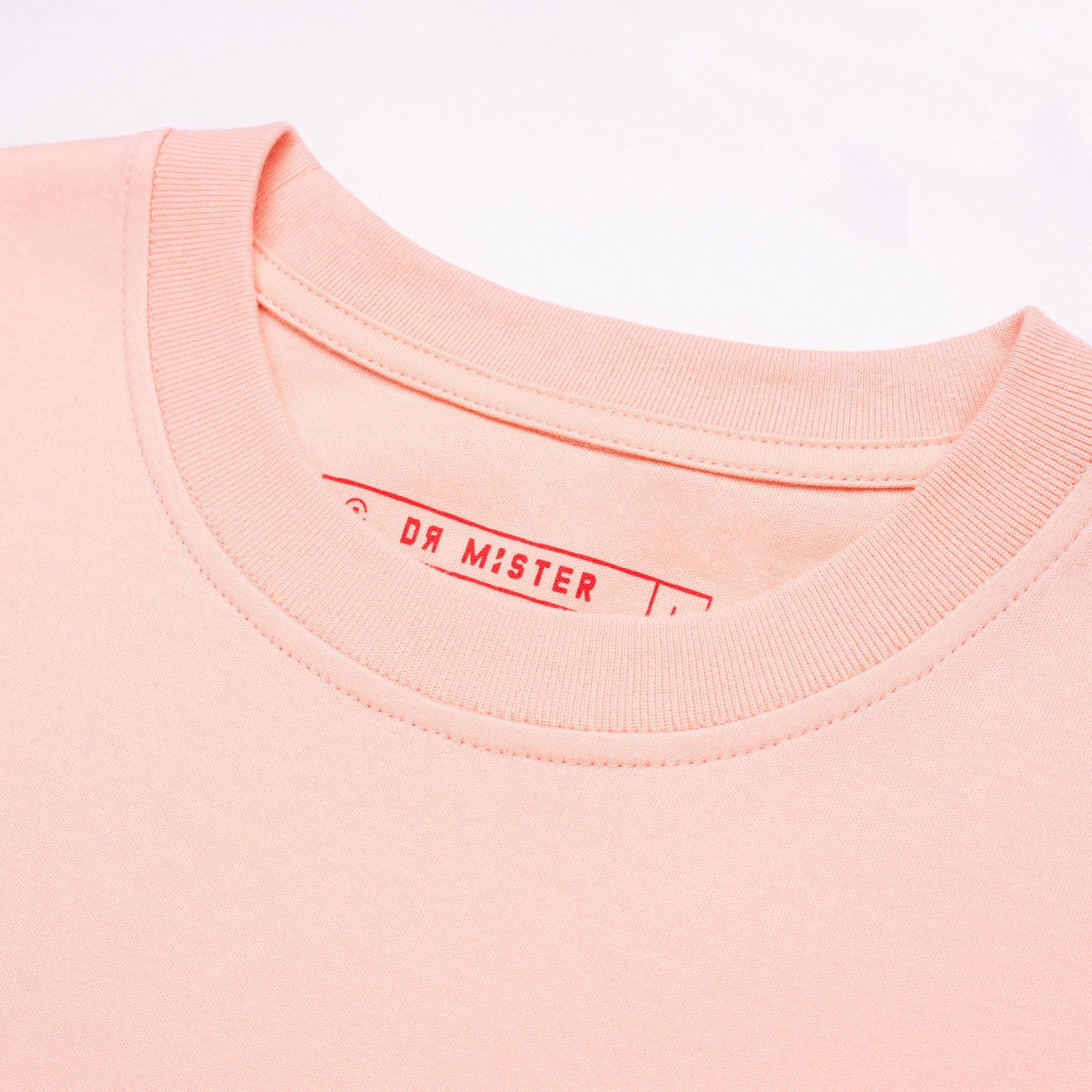 Twotone Dino Oversized Tee - Salmon Pink