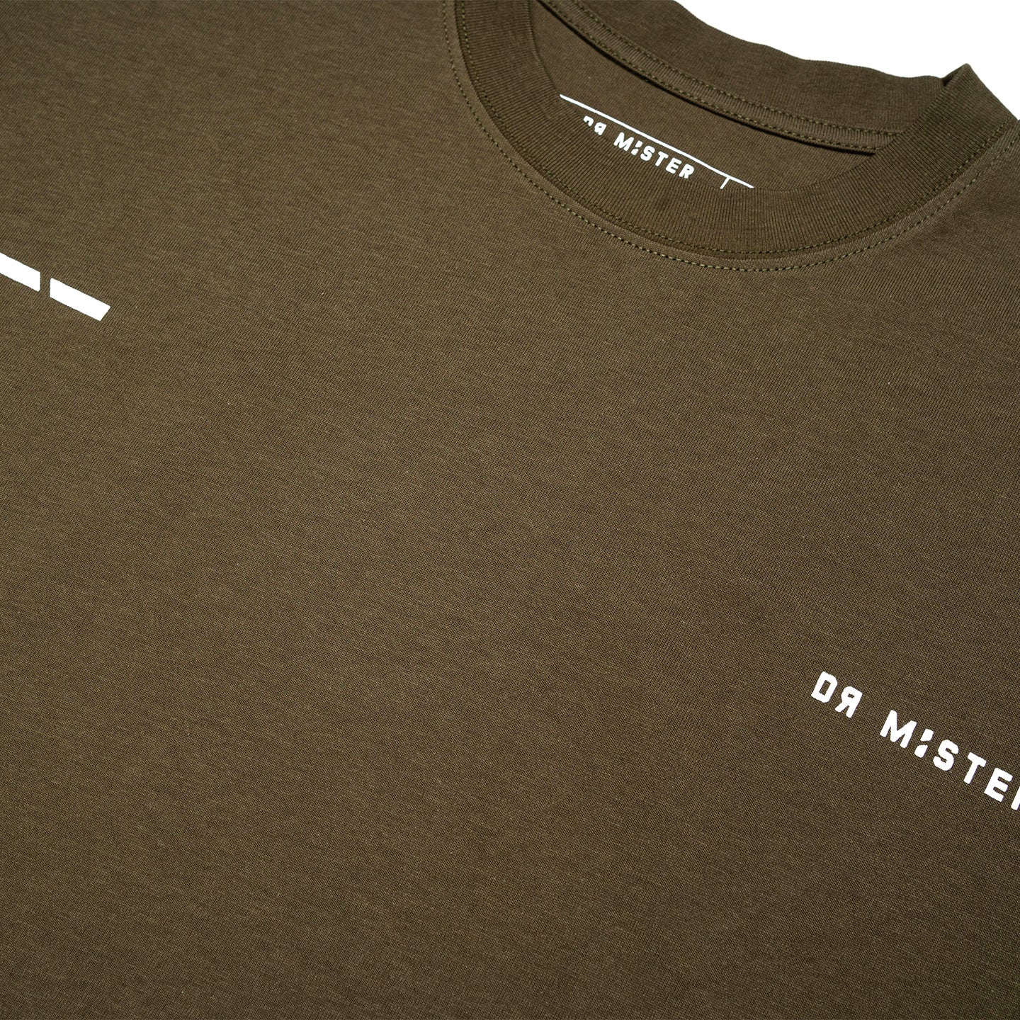 Vertical Signature Logo Tee - Olive Green