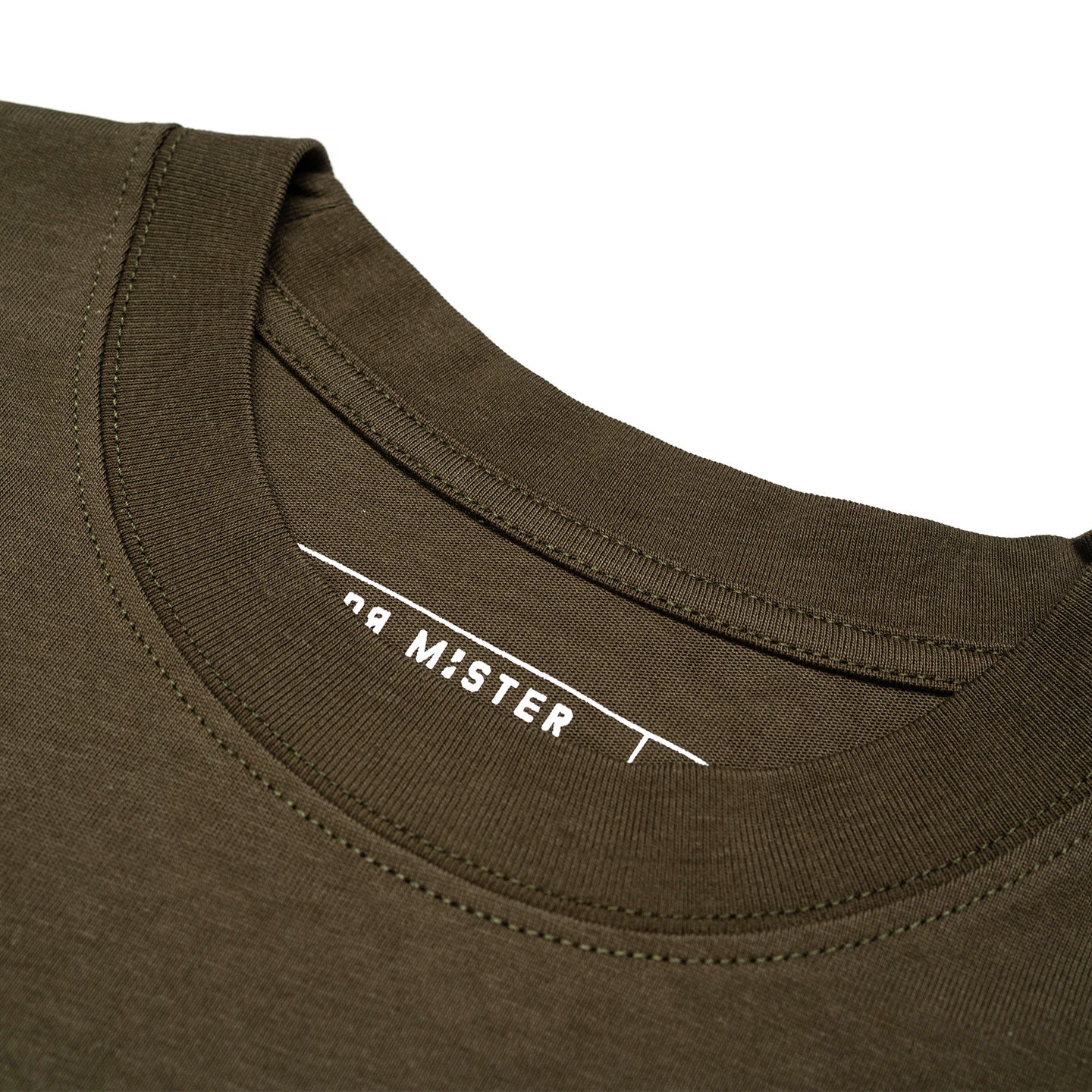 Vertical Signature Logo Tee - Olive Green