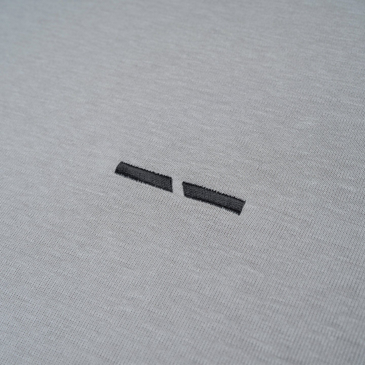 Vertical Signature Broad Tee - Ash Grey