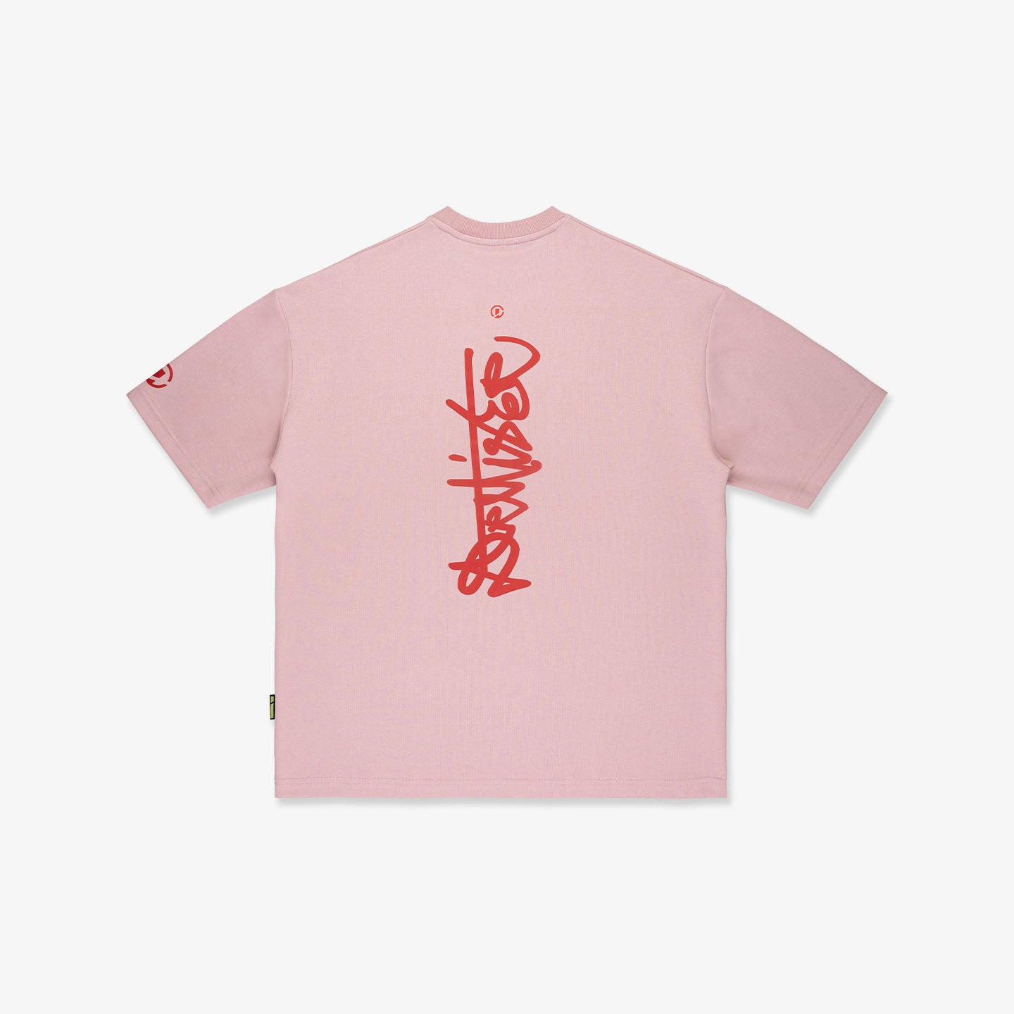 Vertical Signature Broad Tee - Dust Pink