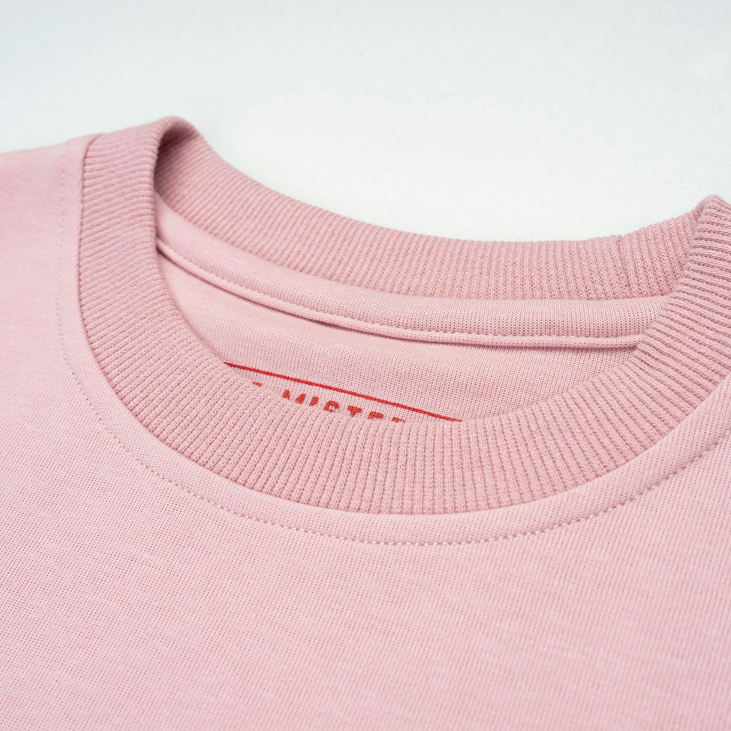 Vertical Signature Broad Tee - Dust Pink