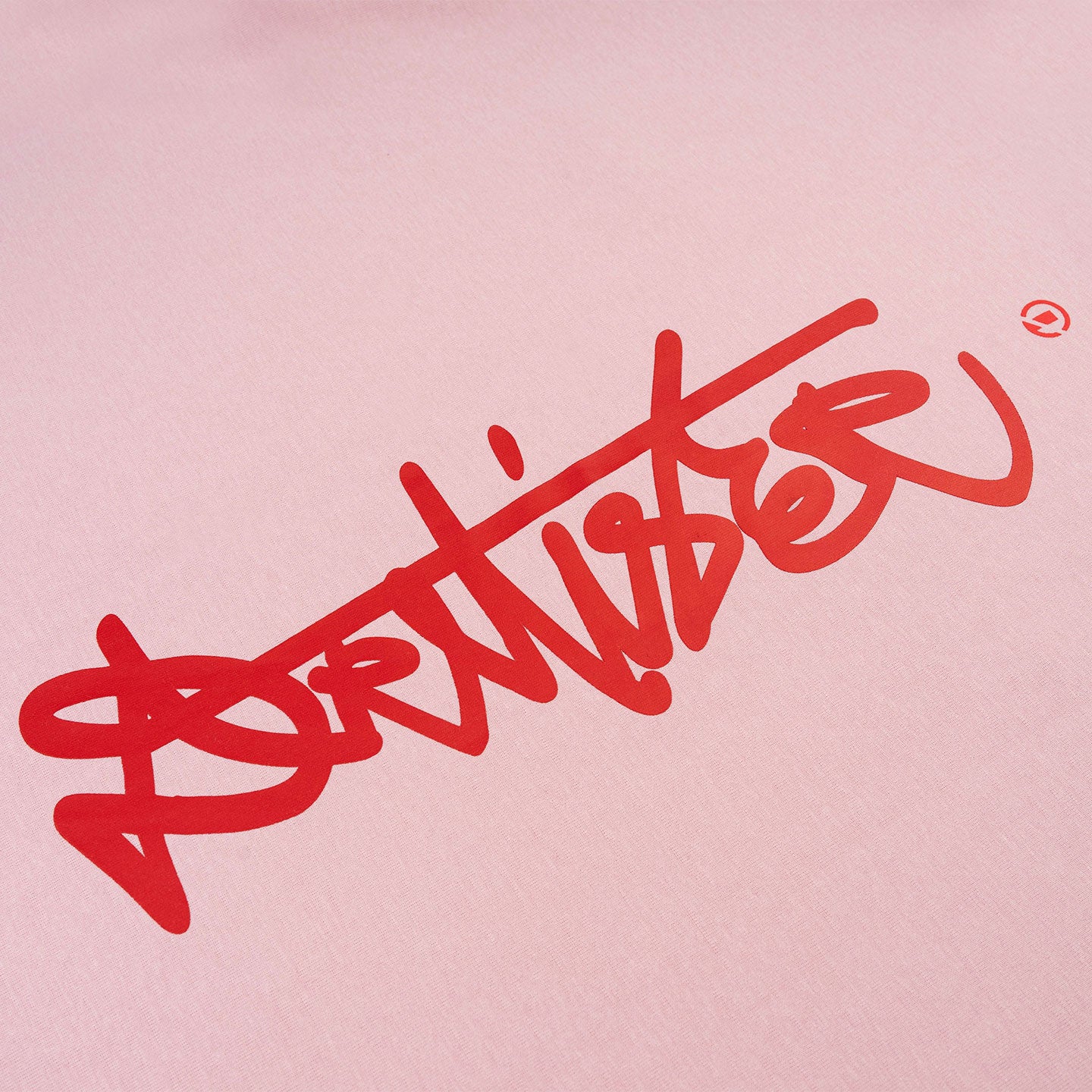 Vertical Signature Broad Tee - Dust Pink