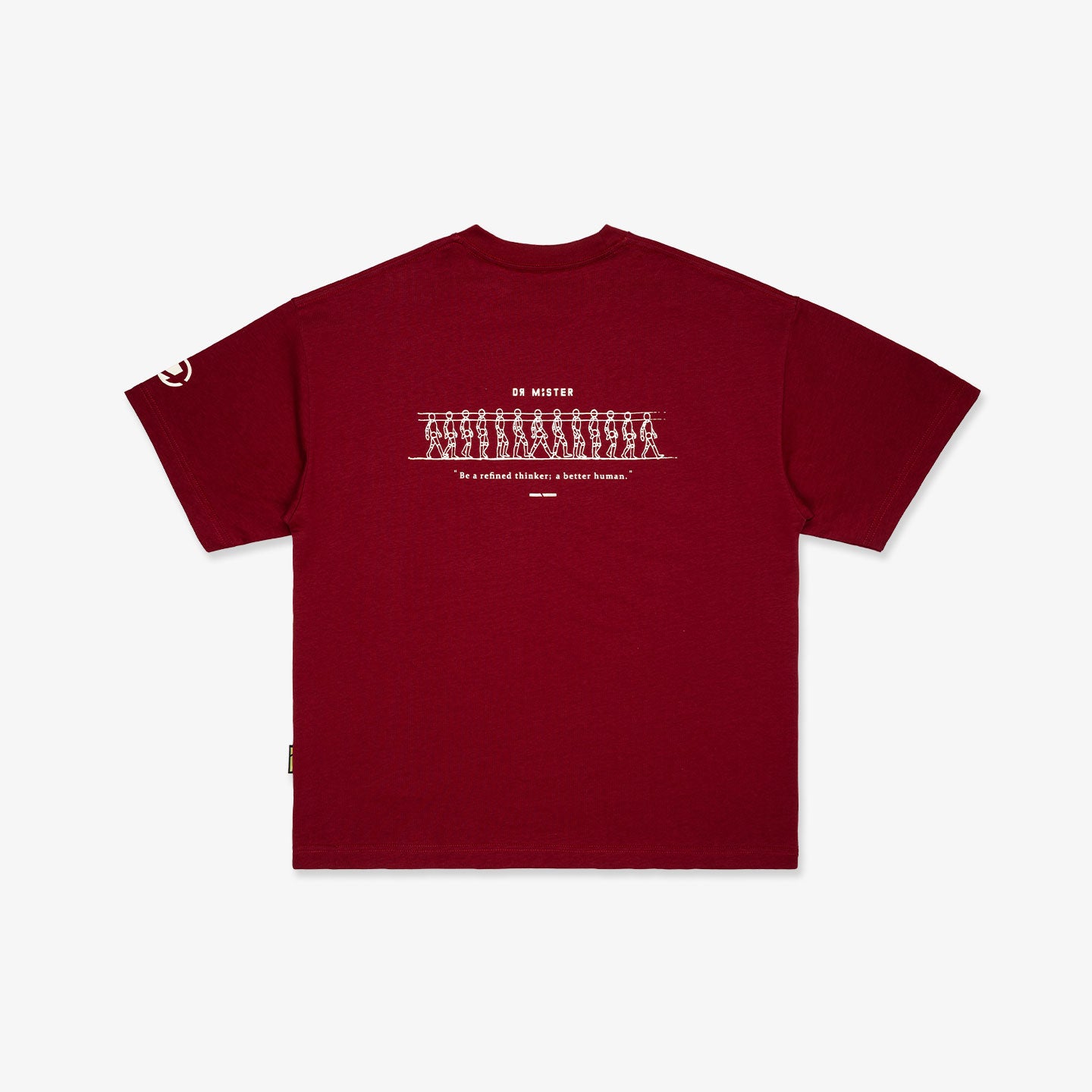 Walking Cycle Tee - Wine Red