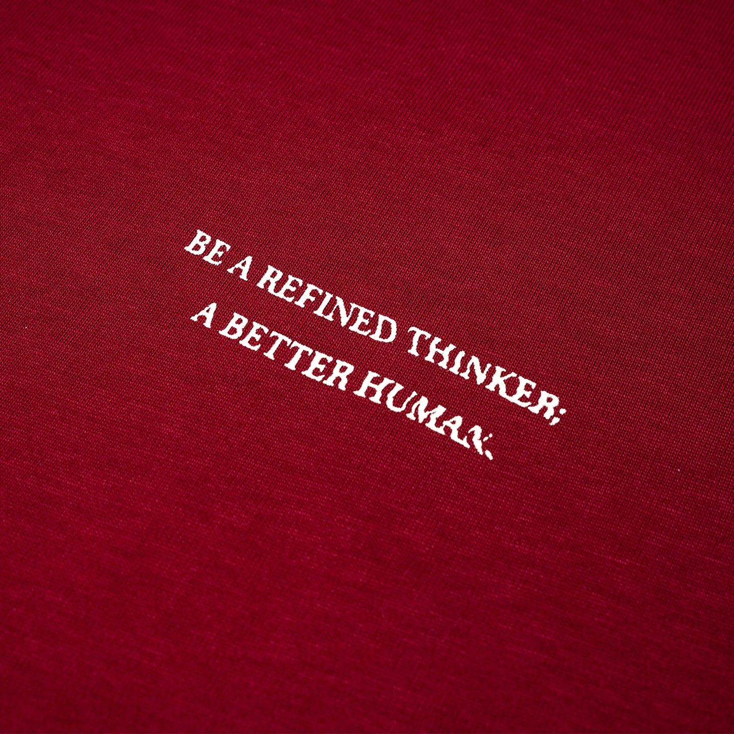 Walking Cycle Tee - Wine Red