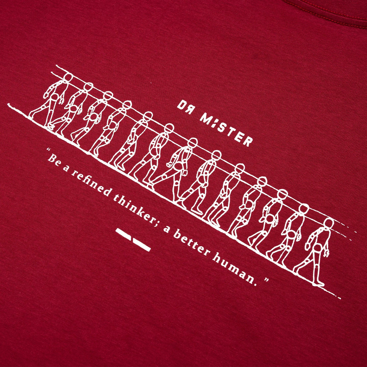 Walking Cycle Tee - Wine Red