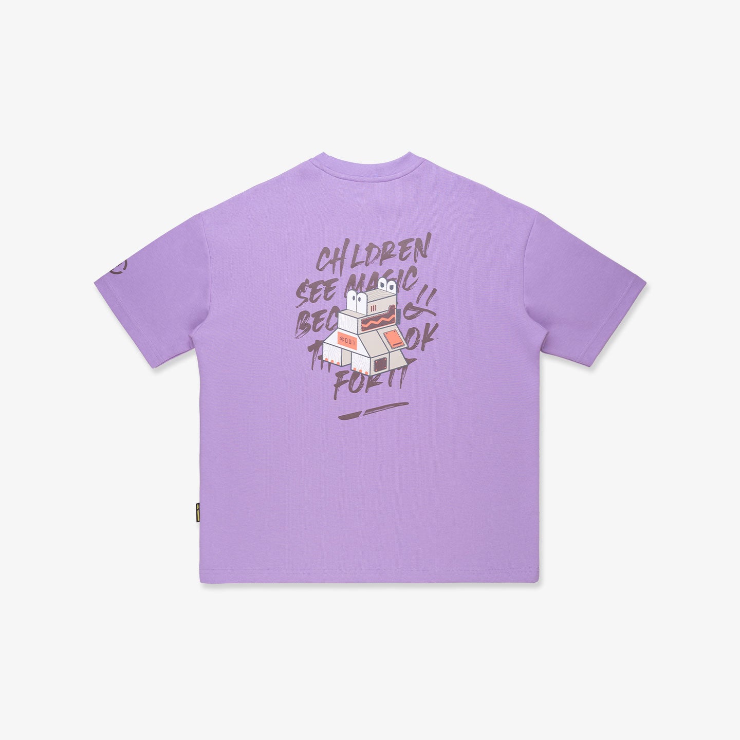 Wooden Dino Broad Tee - Lavender Purple