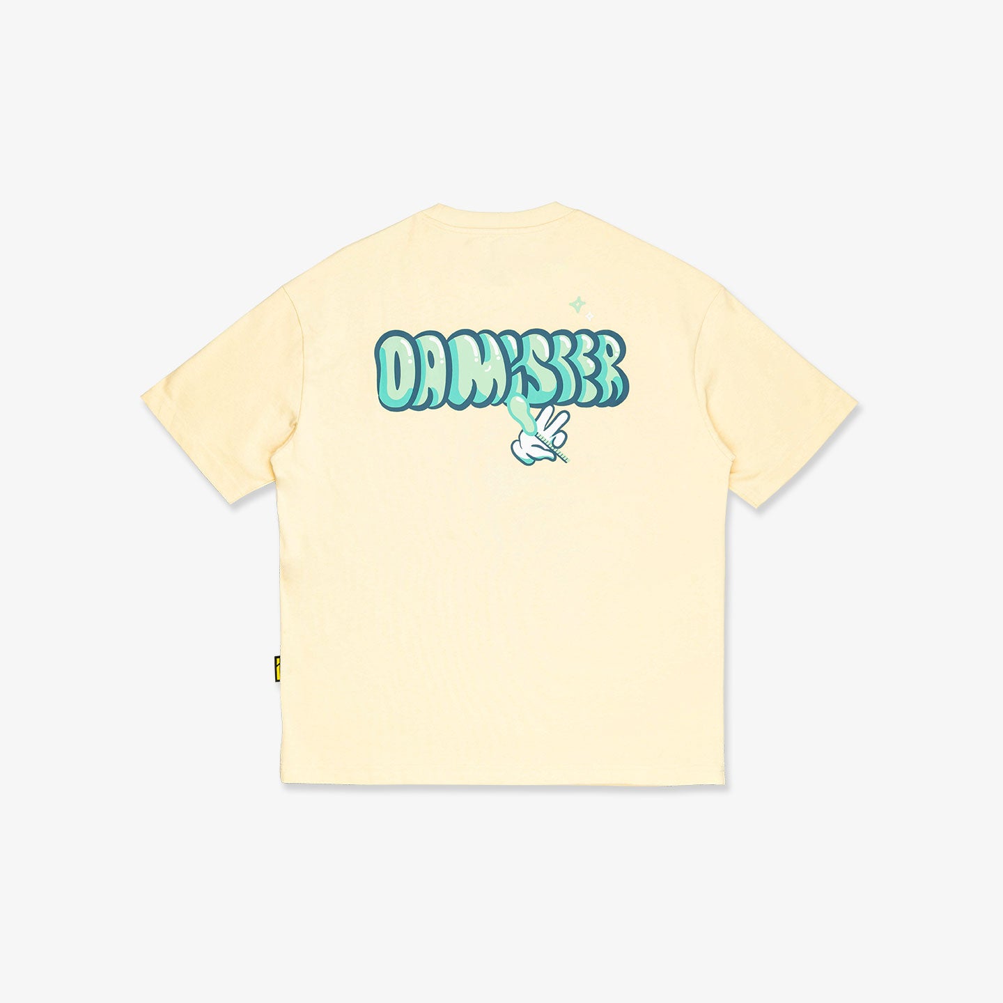 Blown Logo Broad Tee - Cream Yellow