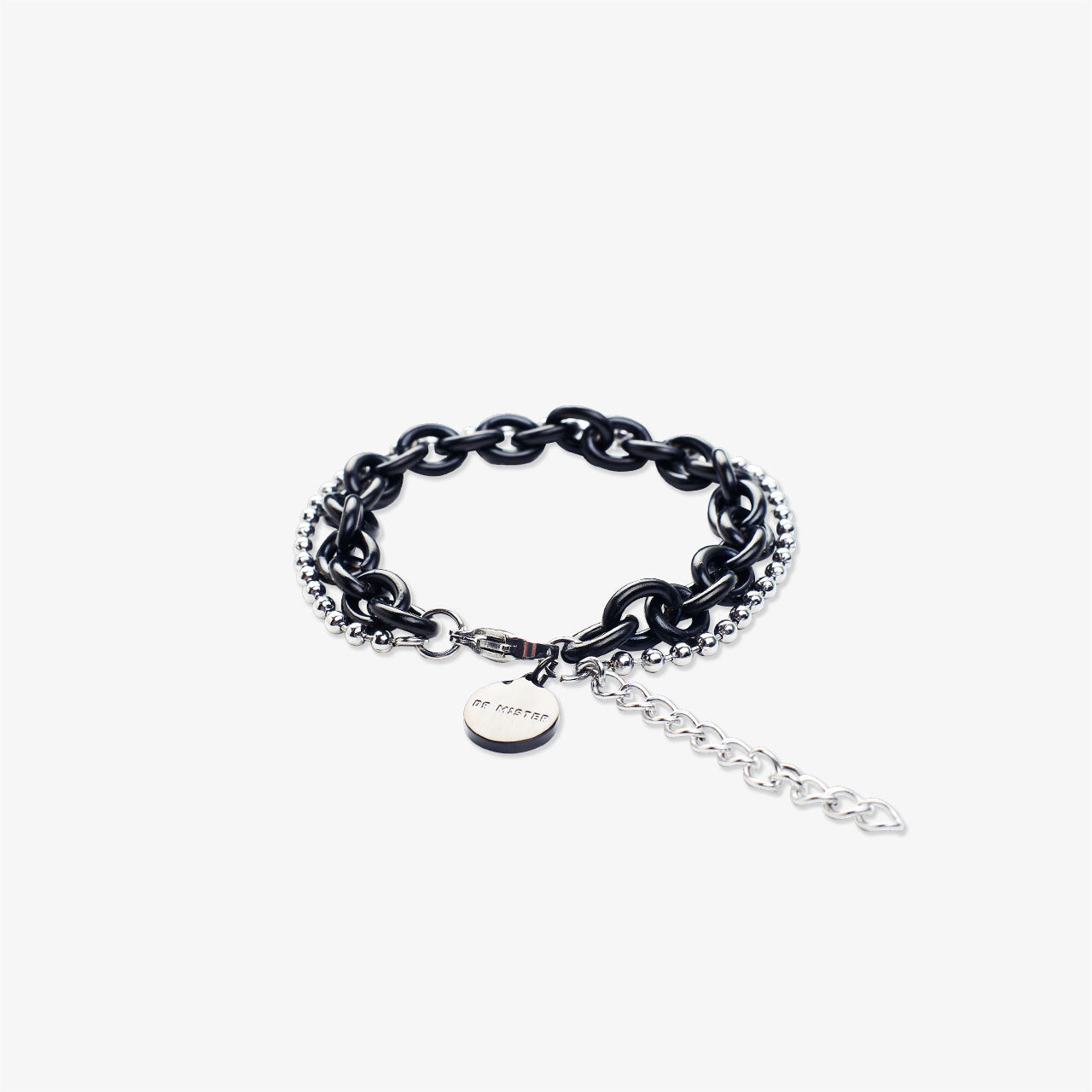 Layered Chain Bracelet - Black