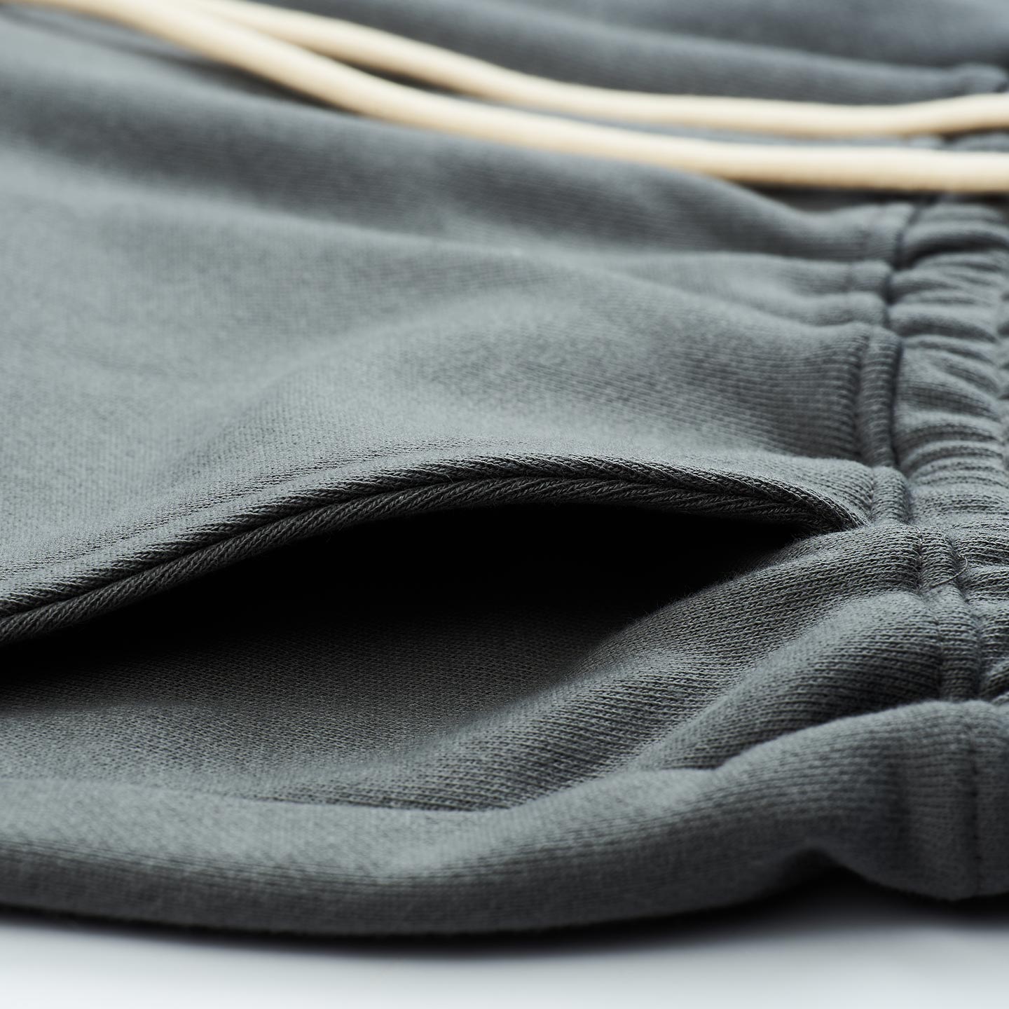 Terry Basic Track Short - Wolf Grey