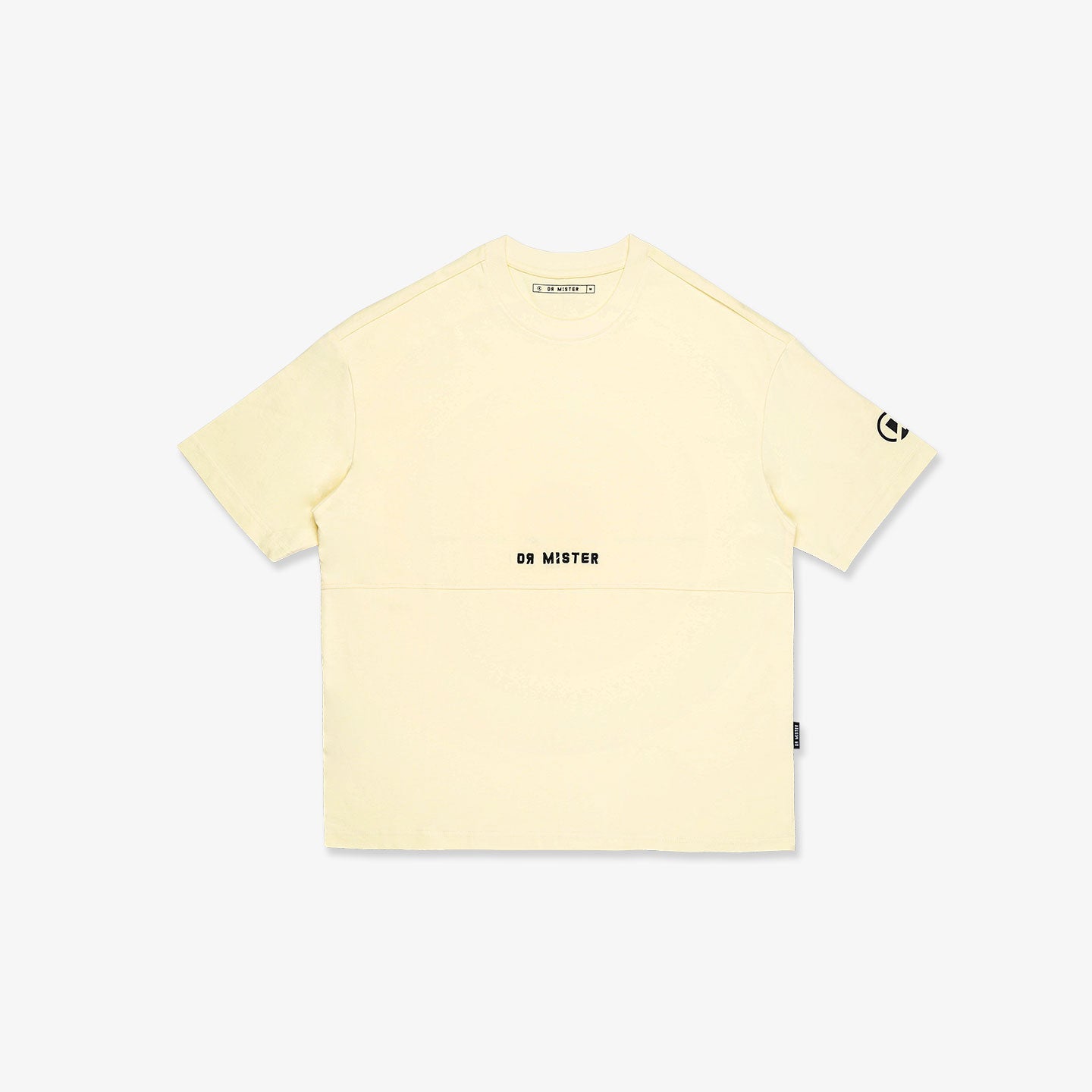 Paneled Sage Broad Tee - Cream Yellow