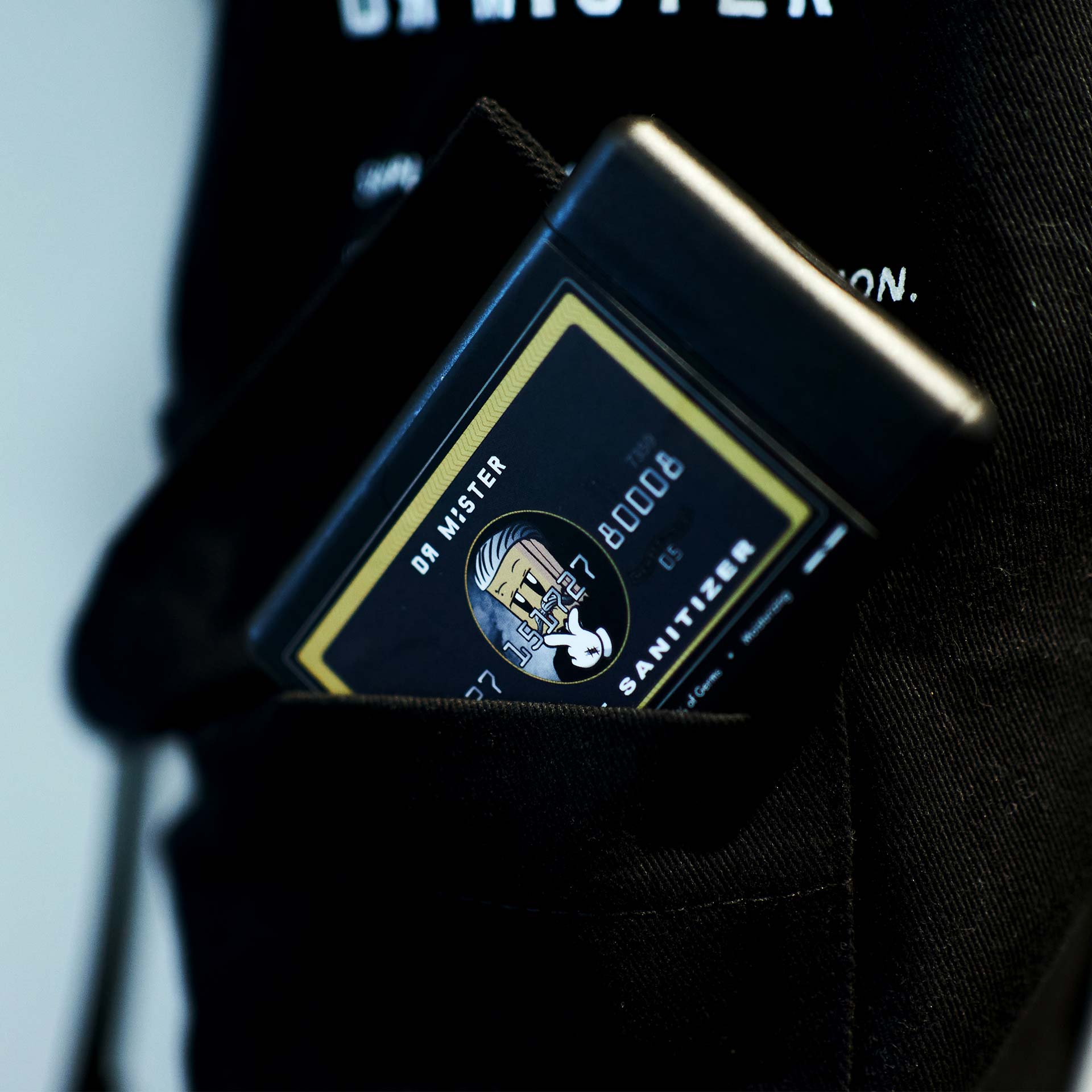 Black Card Pocket Sanitizer